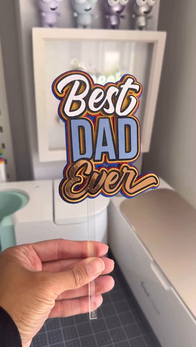 "Best Dad Ever" Father's Day Cake Topper π
This little cake topper is special to me as I made it for my dad last year. It was a very tough year & I didn't have time to make anything extravagant. But my dad loved it & he displayed