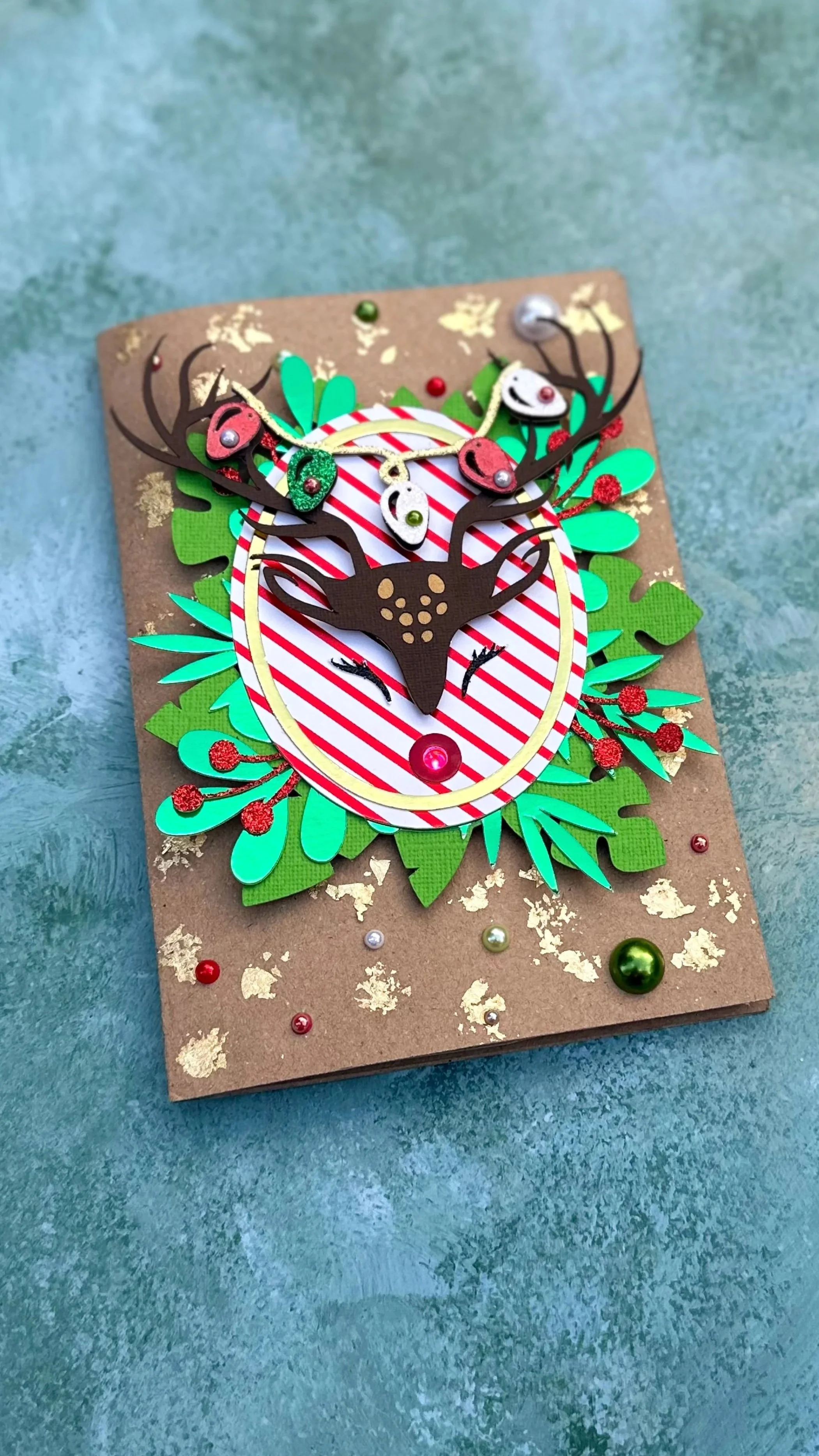 reeindeer light up card