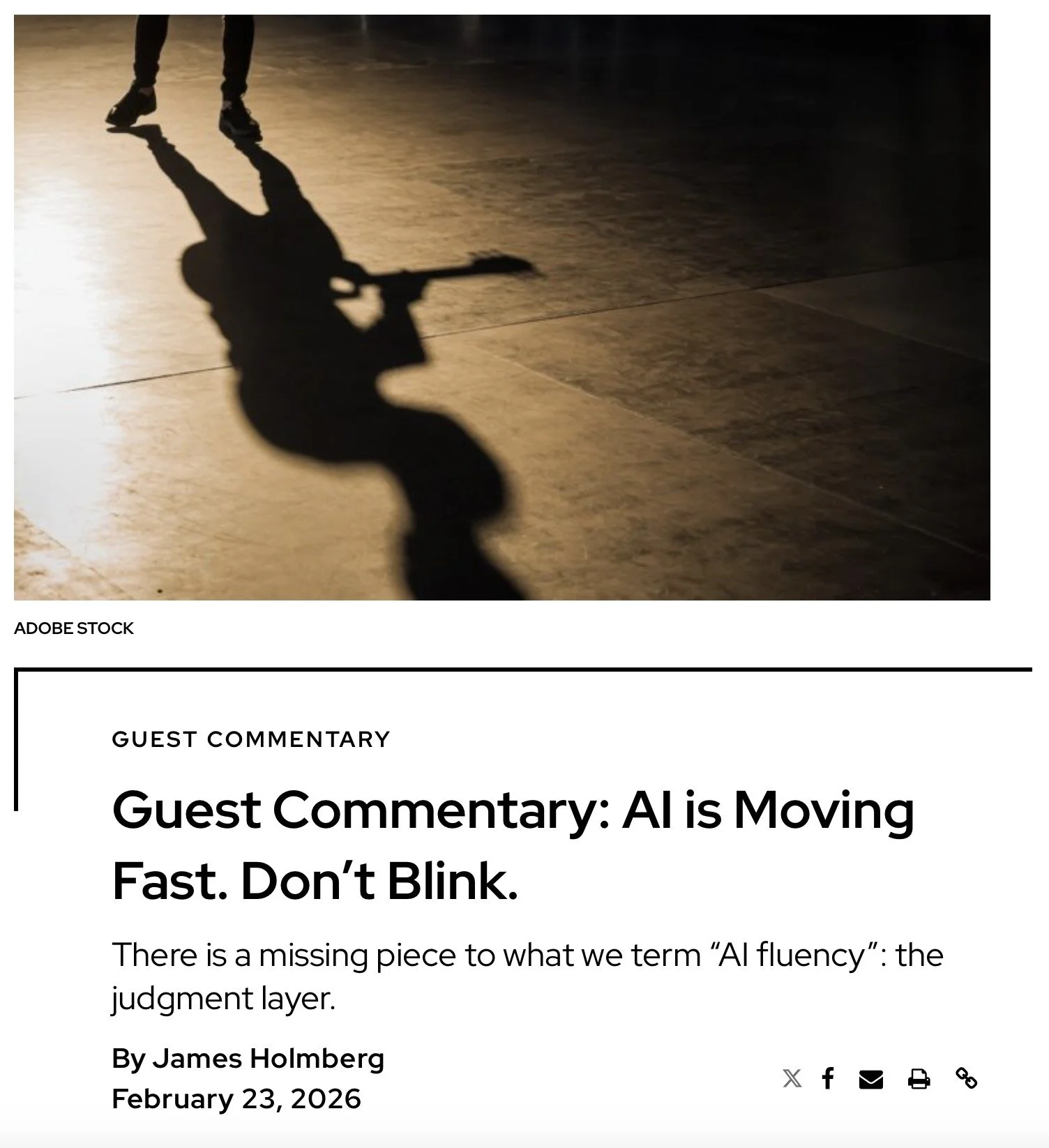 Guest Commentary: James Holmberg of VILAS AI