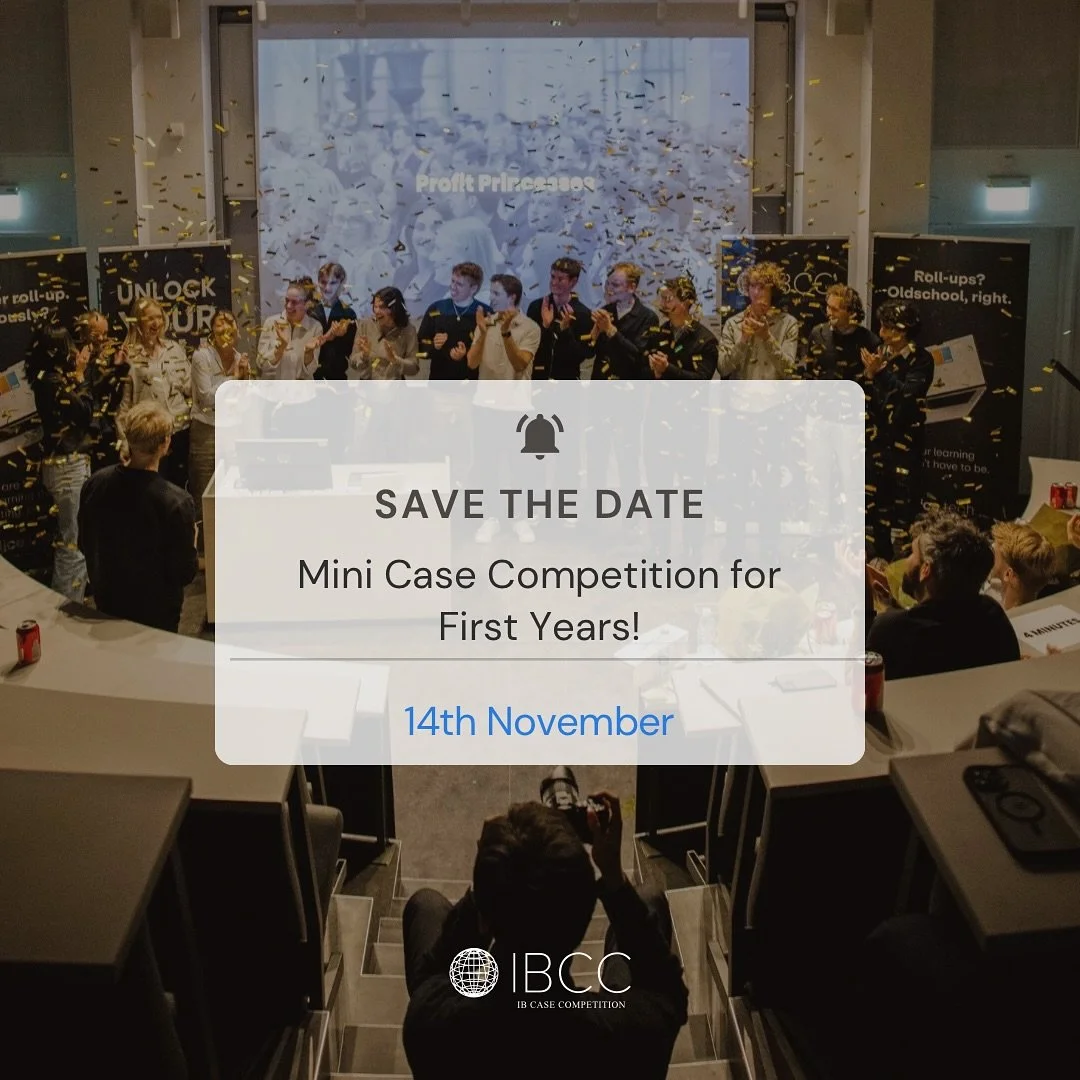 📣 Calling all first year students! 

The IBCC Mini Case Competition is coming up soon &mdash; mark your calendars for November 14th!🎉

Good luck on your exams!🍀 

More details and registration info will be coming soon!