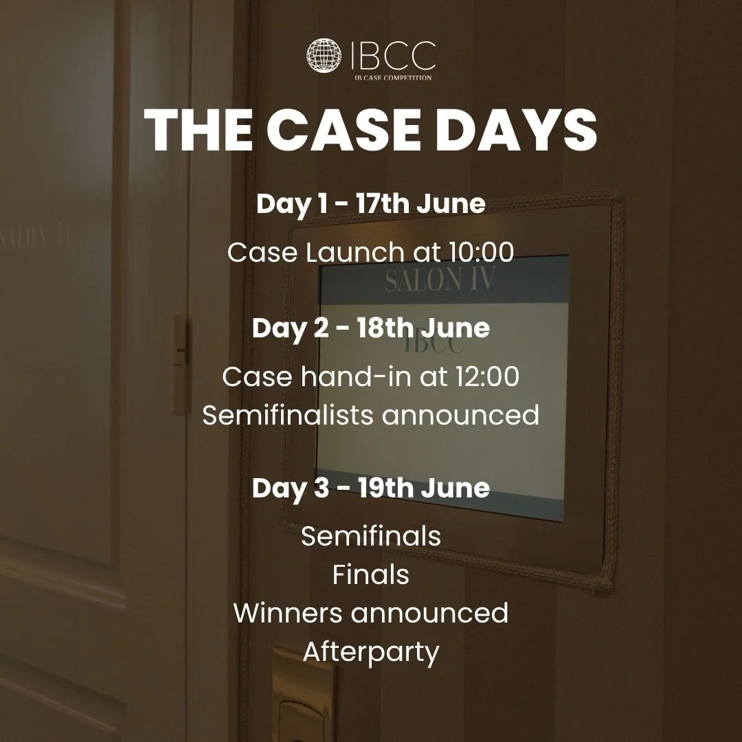 The agenda for the case days is here 🚀

Don&rsquo;t forget to sign up, with or without a team, for this great opportunity 🙌
