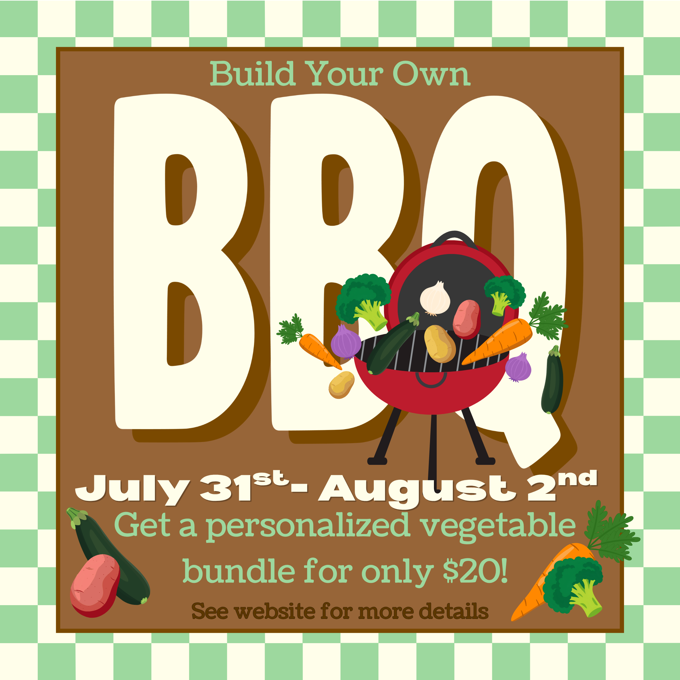 August Long Weekend Deal: Build Your Own BBQ Veggie Package!