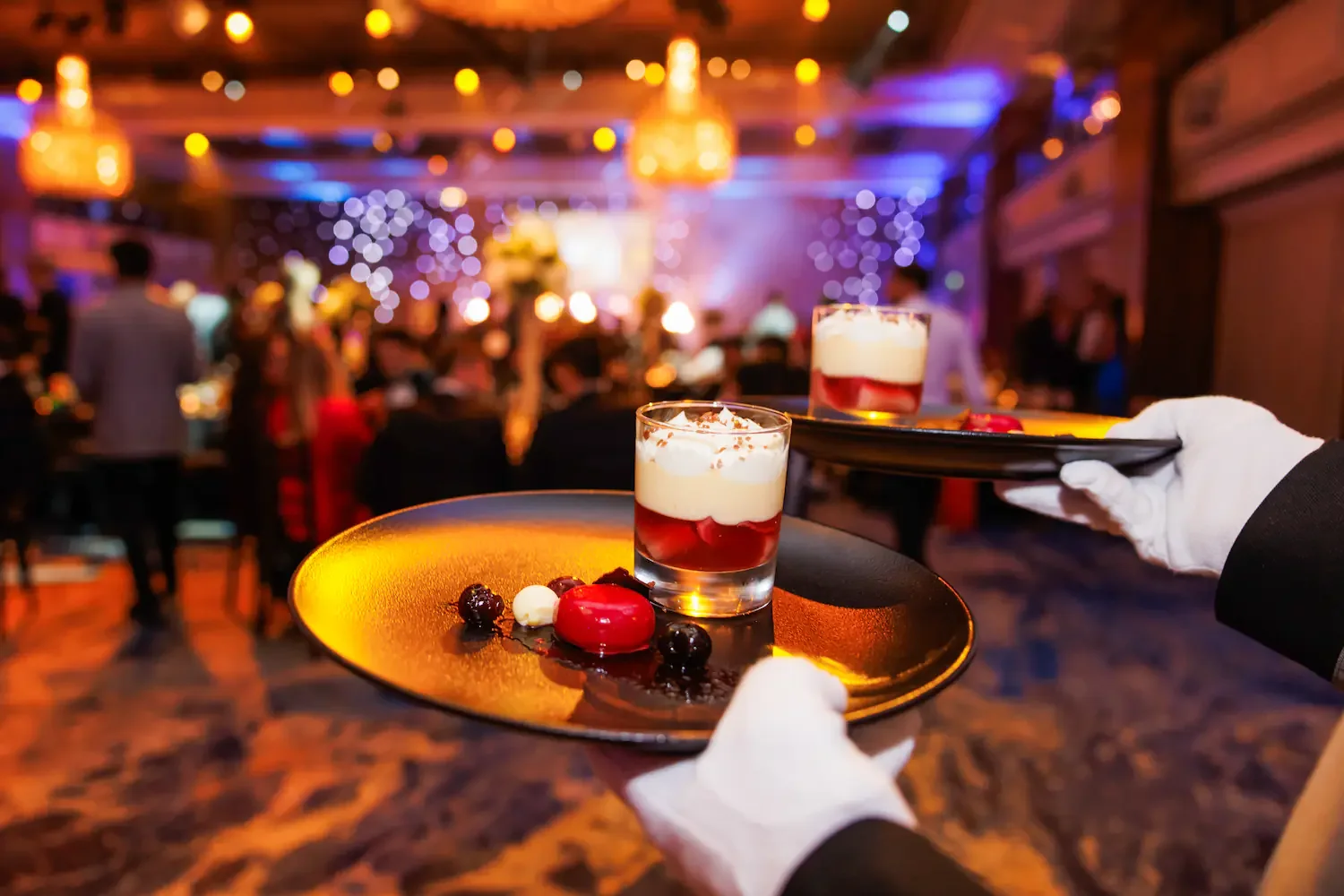 Detail of desserts during a Marriott staff party