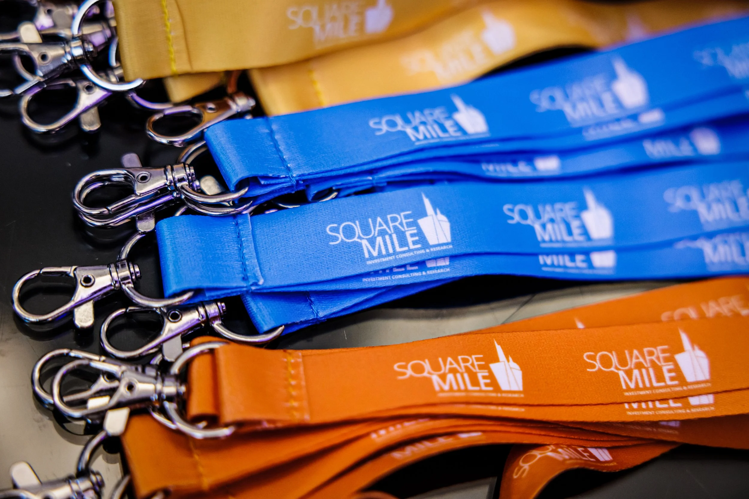Conference day branded lanyards
