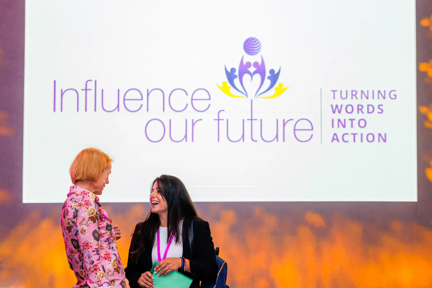 Delegates candid moment during London healthcare conference