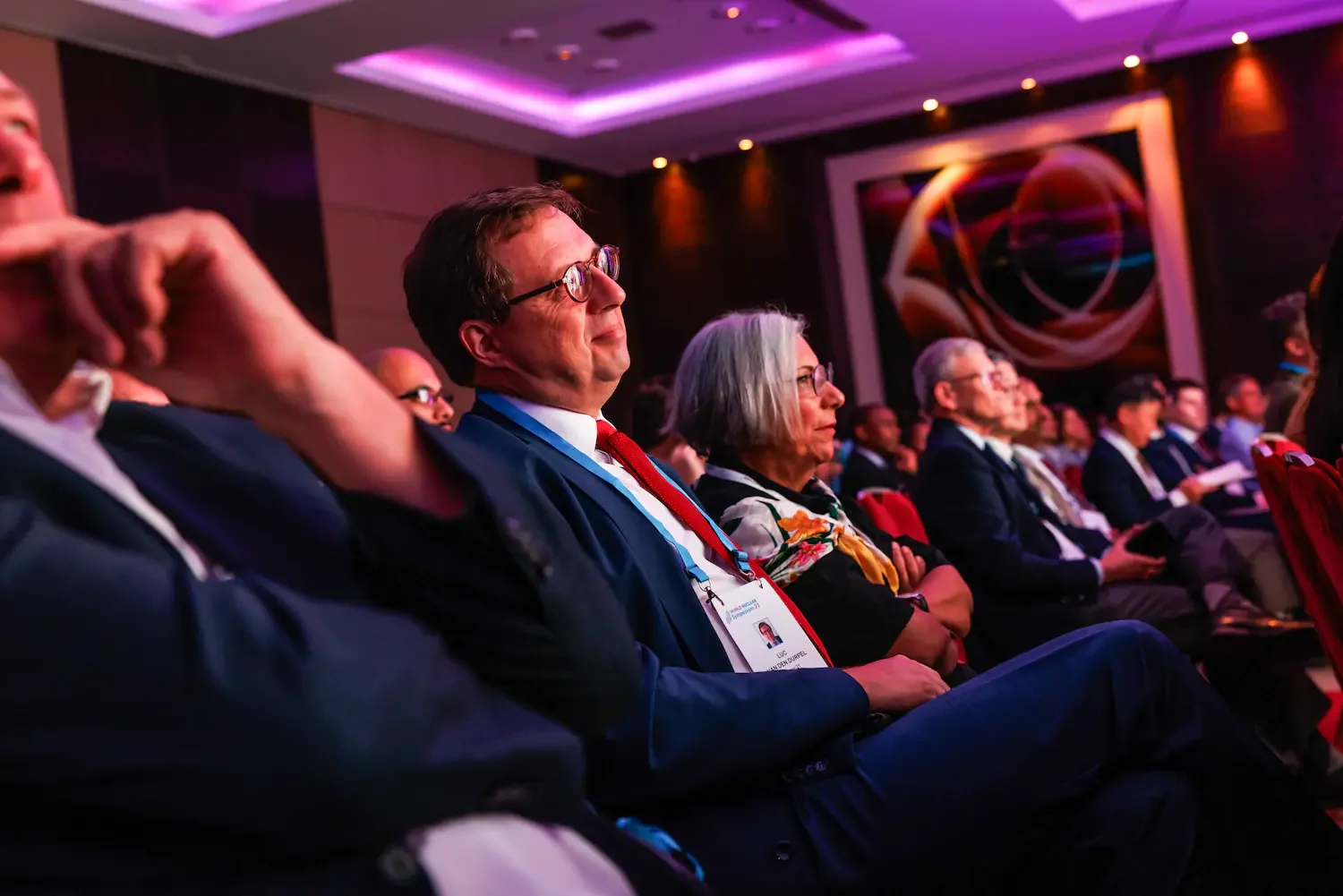 Audience candid reaction to keynote