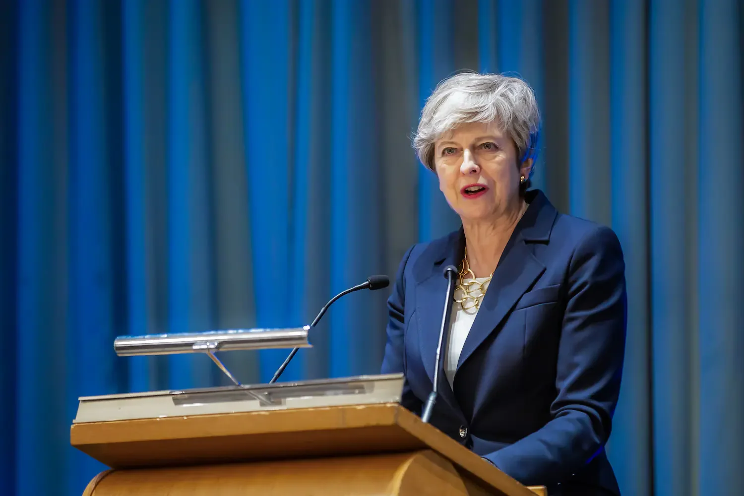 Prime Minister addressing audience