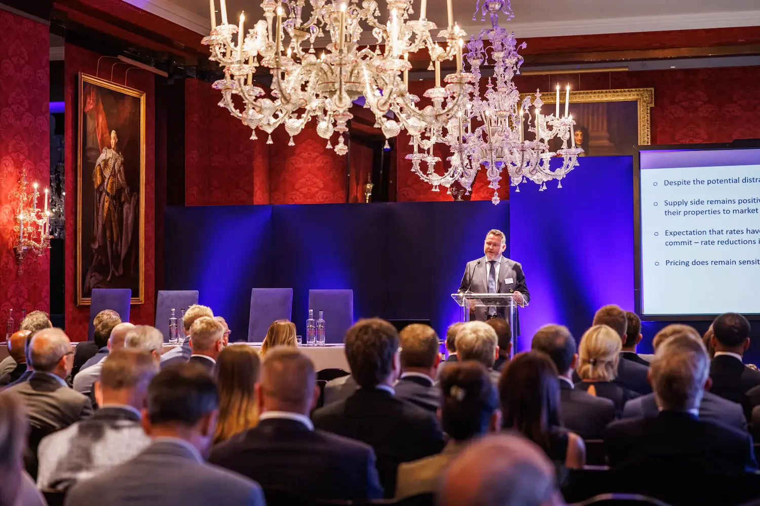 Conference speaker at Grocers Hall
