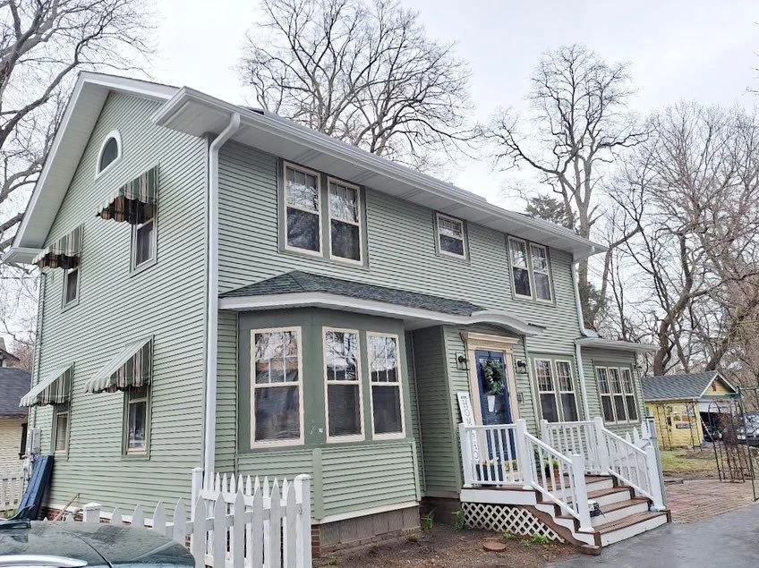 Brand new siding and gutters. #beforeandafter #accelexteriors #accelpublicadjusters