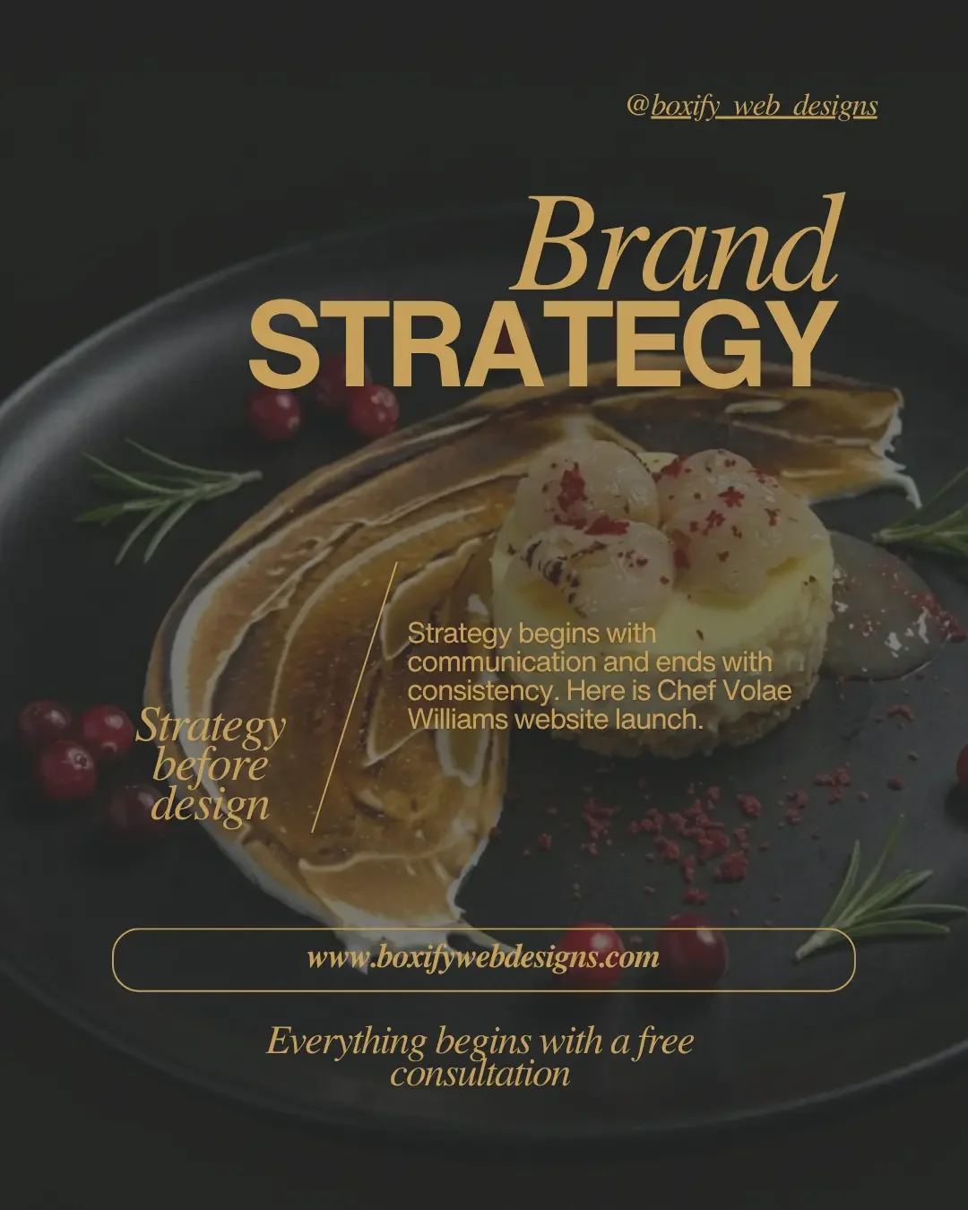 Private Chef Website Design Case Study