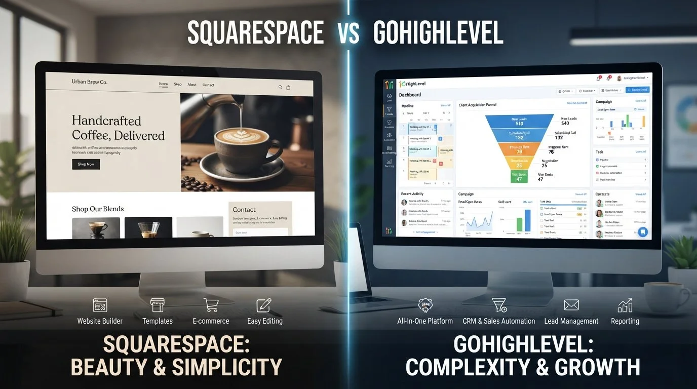 Squarespace vs GoHighLevel: Which Is Better for a Website?
