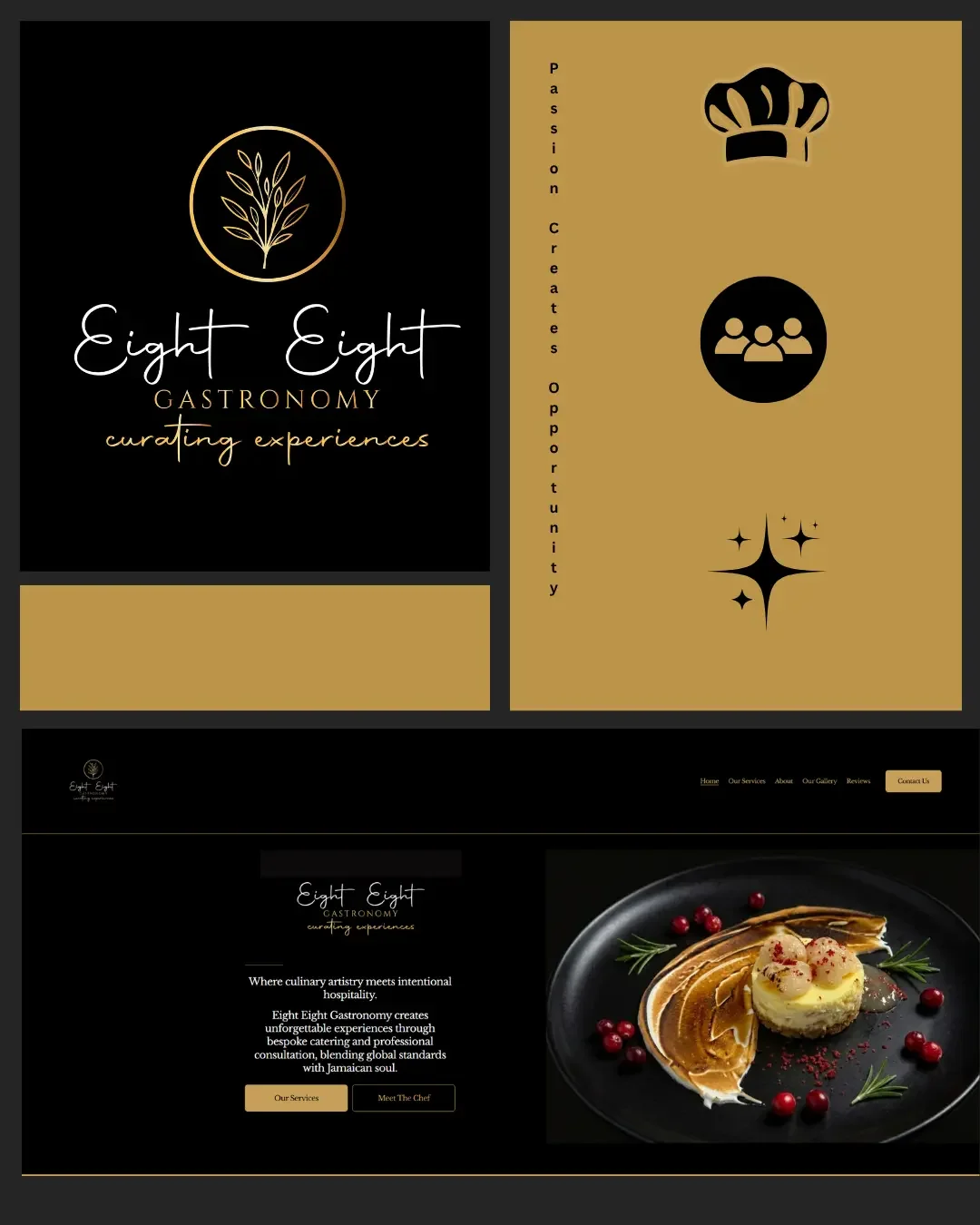 Private chef website design