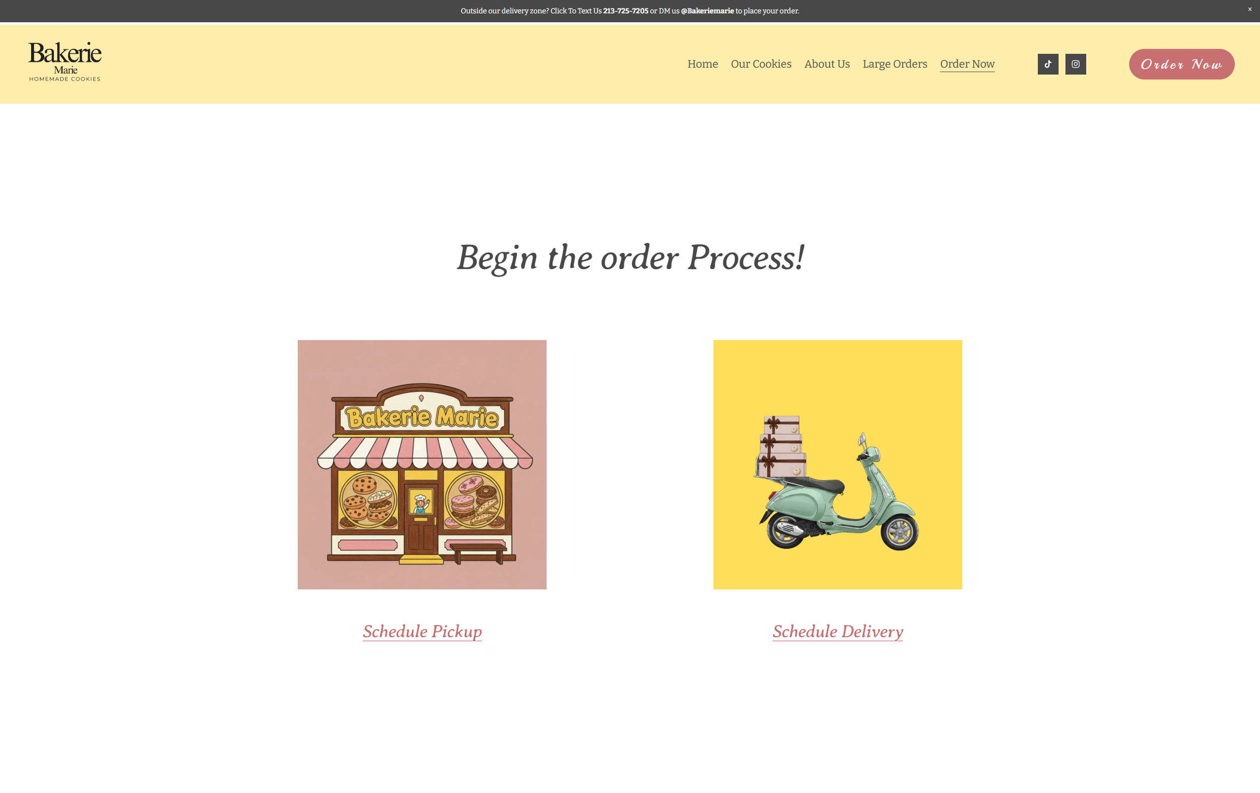 custom bakery website design layout