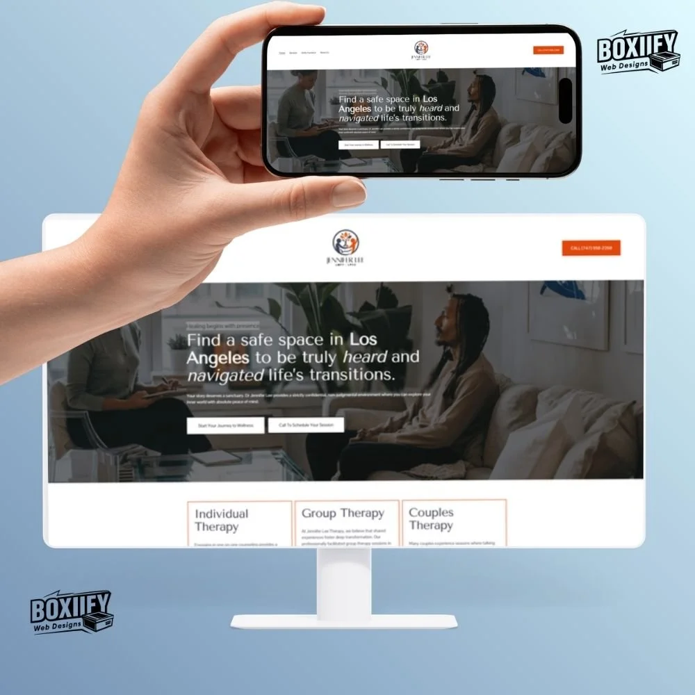 Jennifer Lee - Mental Health Website Design - Boxify Web Designs