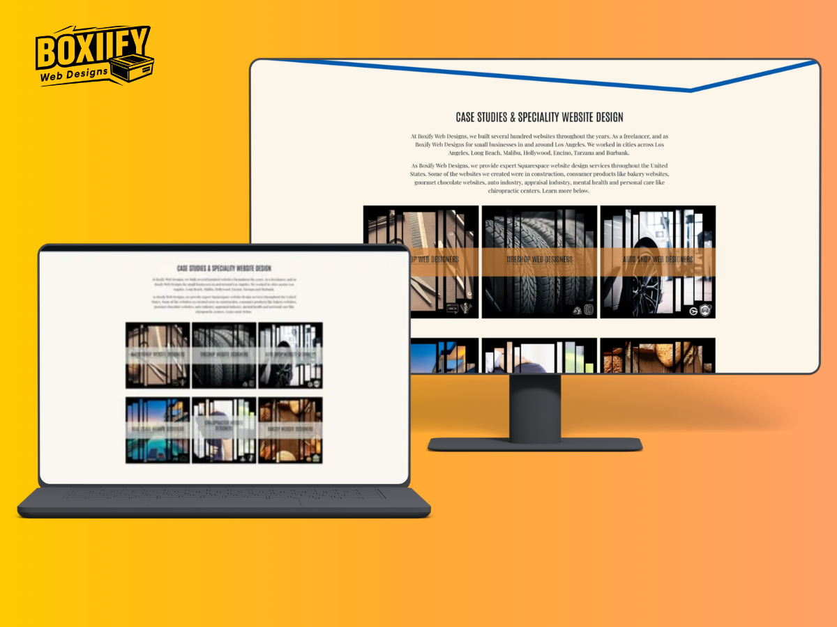 digital designer squarespace website for portfolio - boxify web designs
