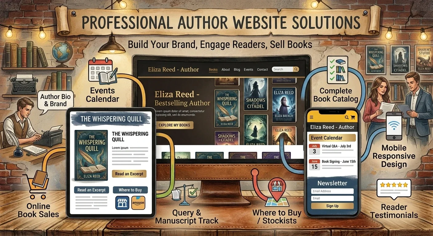 Author website design in Virginia