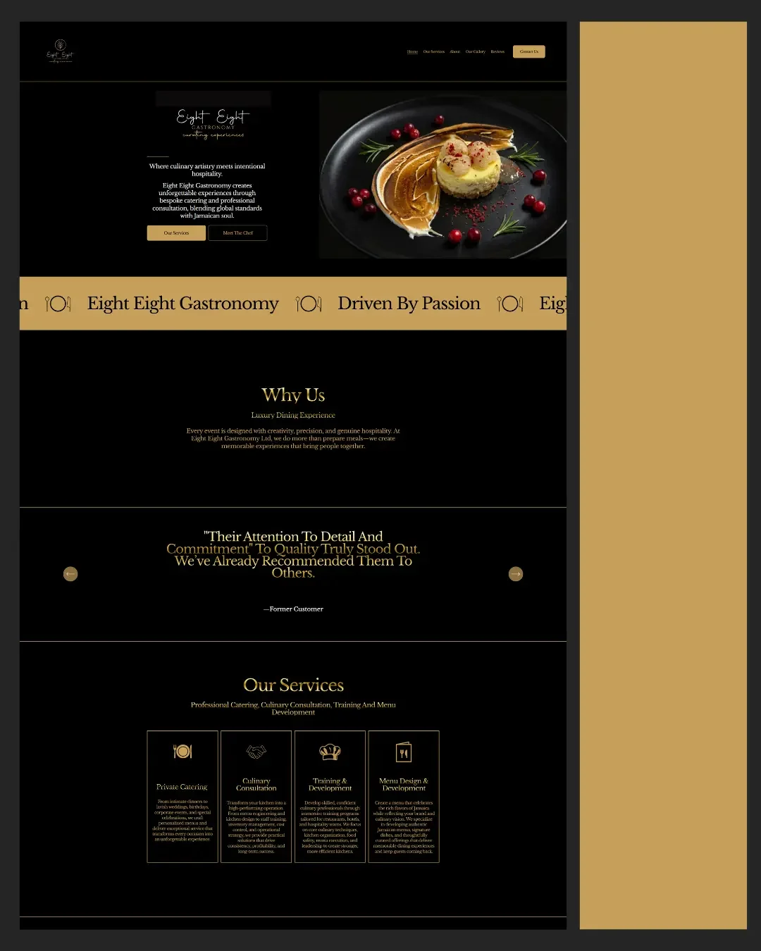 Private Chef Website Designer