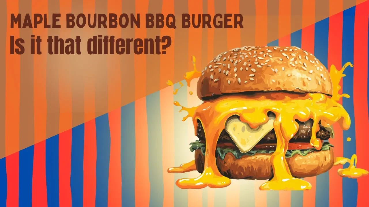 Maple Bourbon BBQ Burger Youtube Thumbnail Design