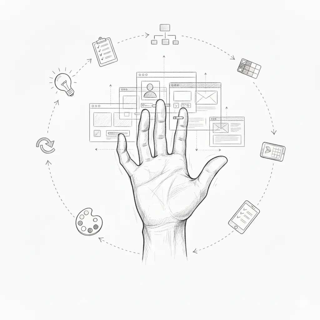 User Interface Design for website development