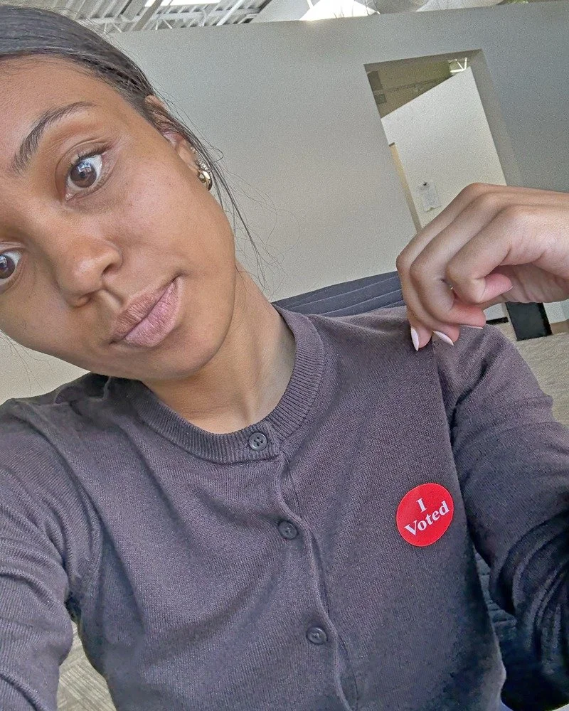 It’s Voting Day, friends! 🗳️ Let’s keep making our way to the polls! Keep sending your selfies. We love seeing your smiling faces making history! 
Every vote counts and polls are open until 8pm. Find your polling place at the link in ou