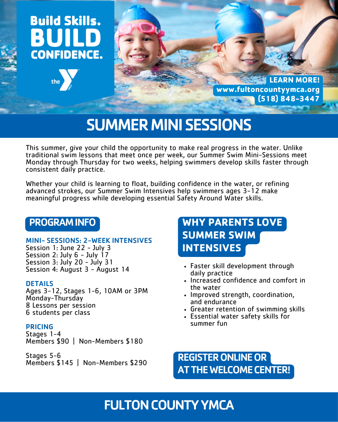 Summer Mini Swim Sessions