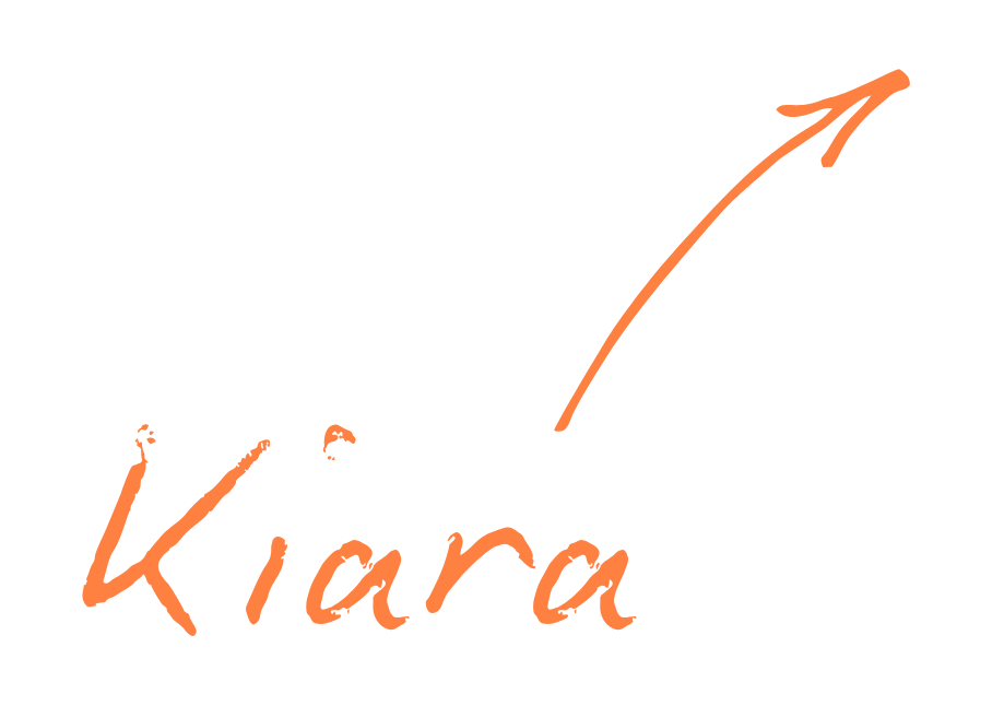 A logo with the word 'Klara' in orange cursive font, and an upward arrow extending from the 'r' in 'Klara'.