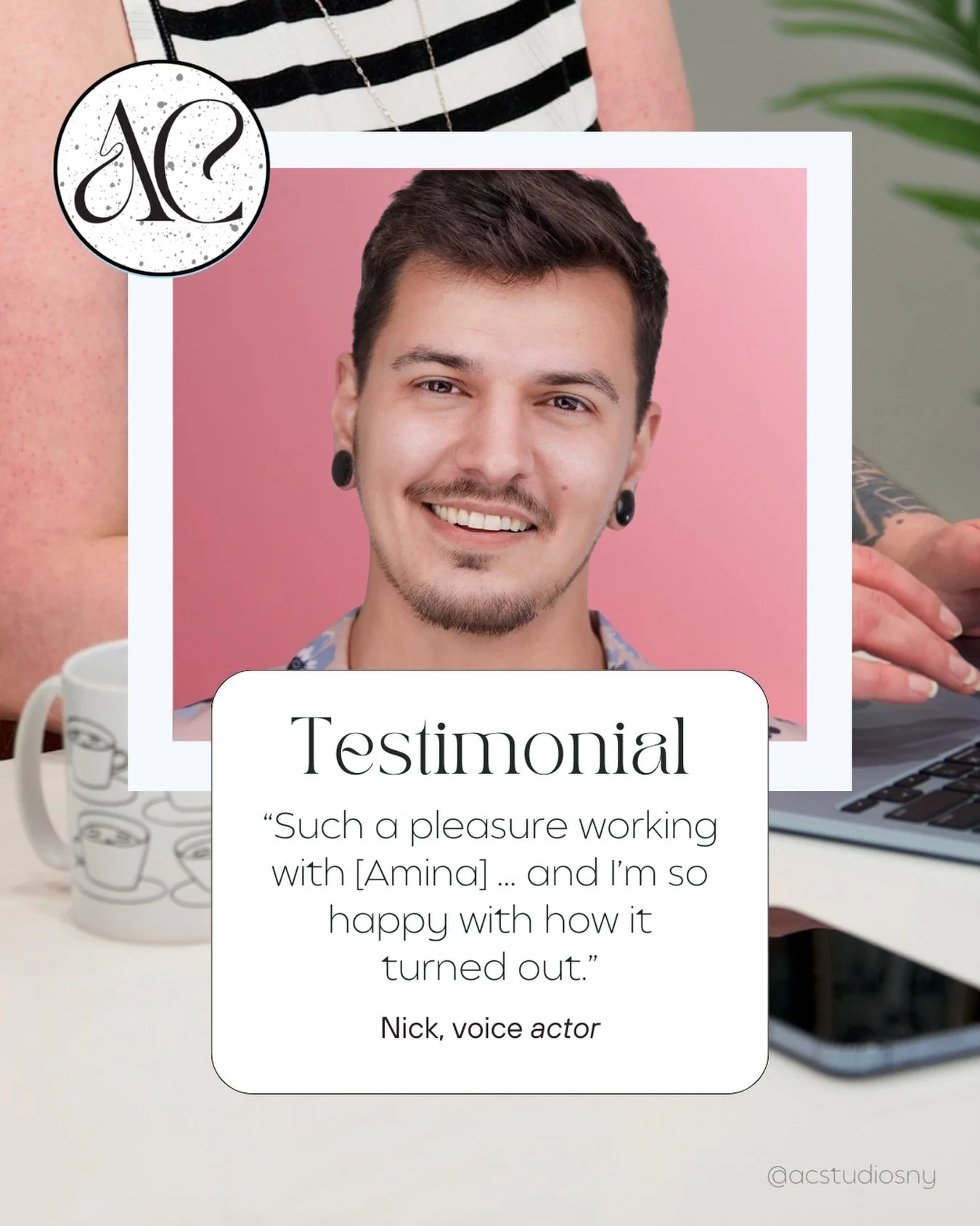 Here's what one of my ✨superstar✨ clients, Nick, has to say:

"Such a pleasure working with [Amina] ... and I&rsquo;m so happy with how it turned out.&rdquo;

Sometimes short 'n' sweet is all ya need.

Check out Nick's brand-spankin' new website