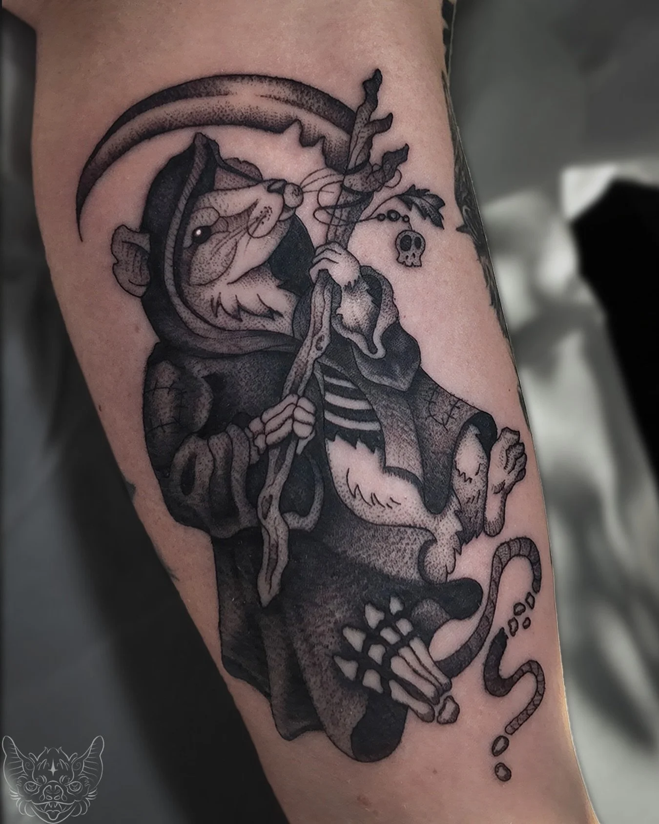 💀 Reaper Rat, for the lovely Laura. 💀

I&rsquo;ve gotten to do some very fun projects this year and 2026 is lining up to be even more fun. 

Thanks to everyone who sat in my chair in 2025! See y&rsquo;all in the new year, with more cute critters an