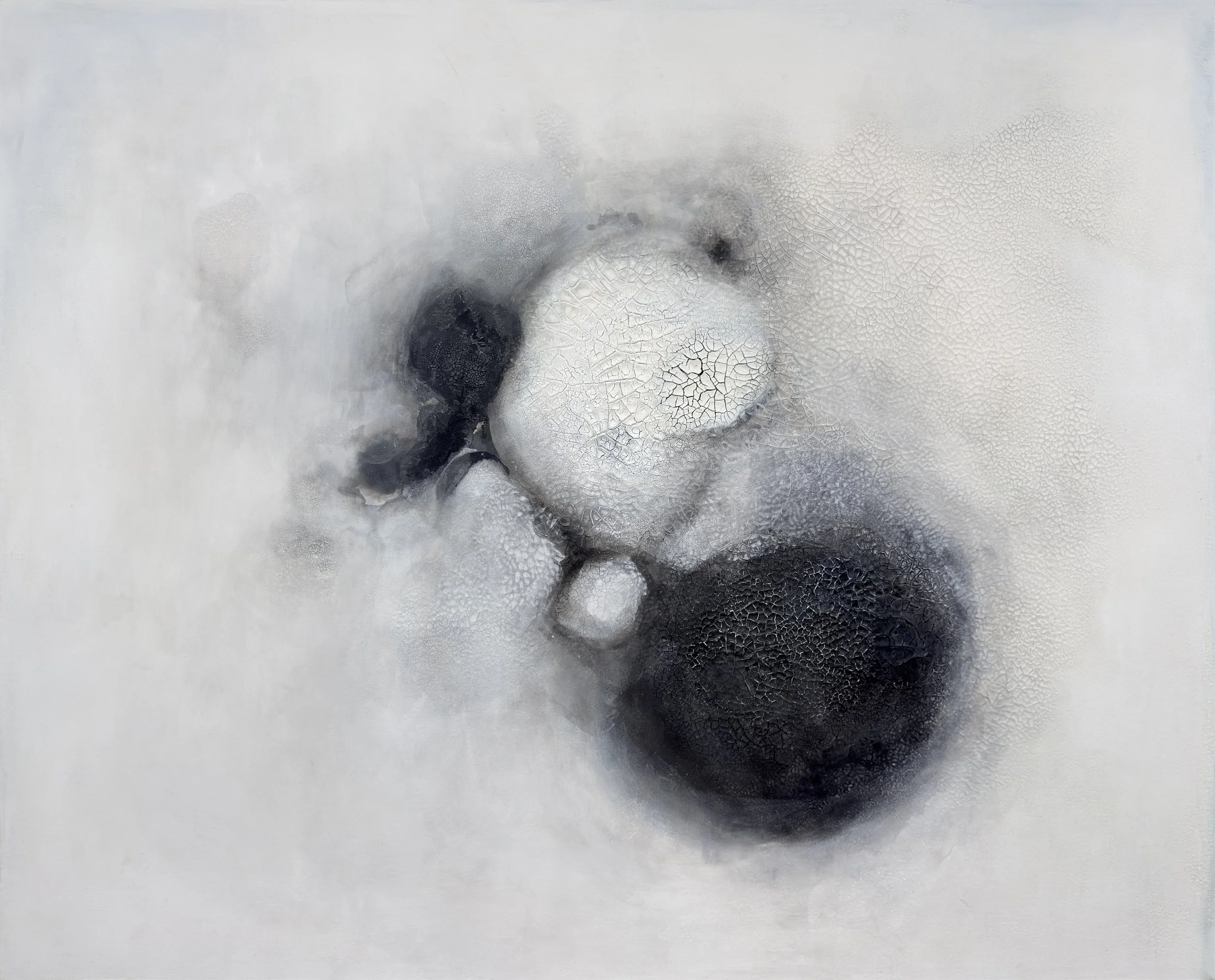 Contemplation III-3, 2026, mixed media on canvas, 51" x 64