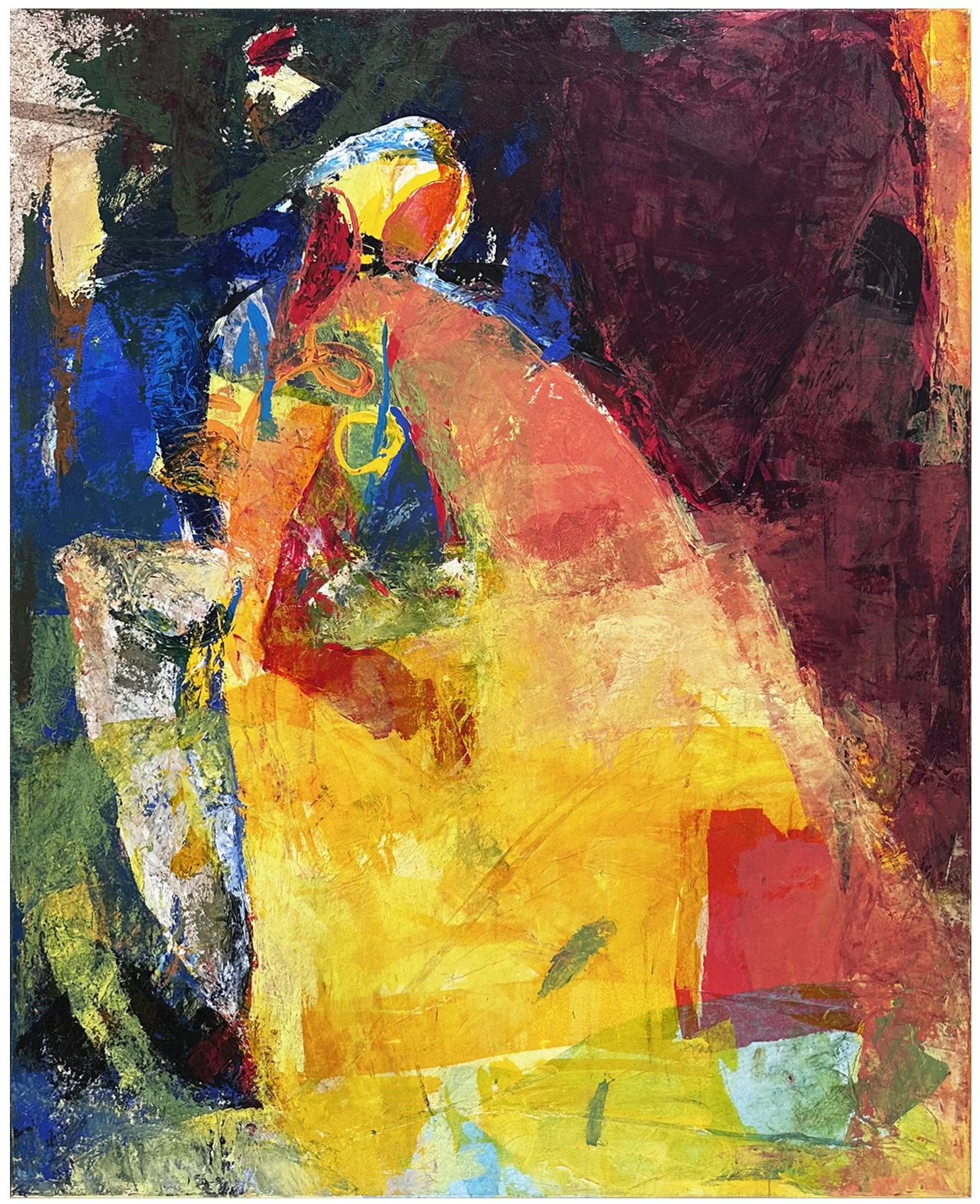 Inscape VI-3, 2003, mixed media on canvas, 60 x 48 inches