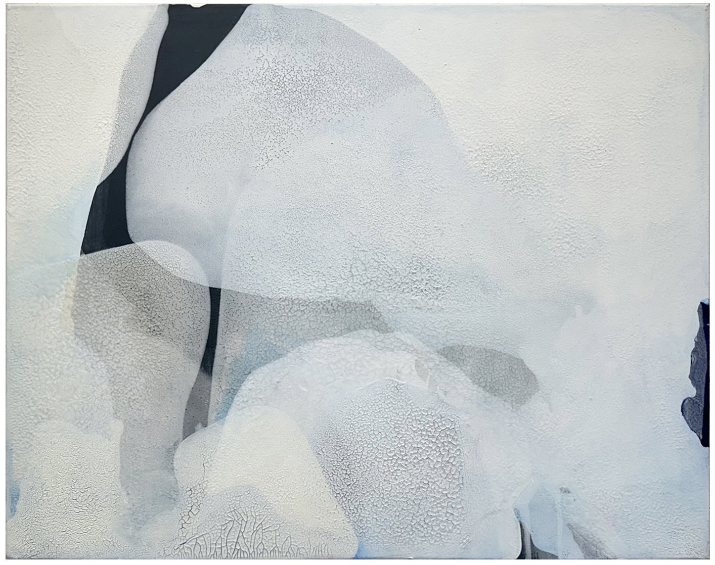 Contemplation X-12, 2023. mixed media on canvas. 24 x 30 inches