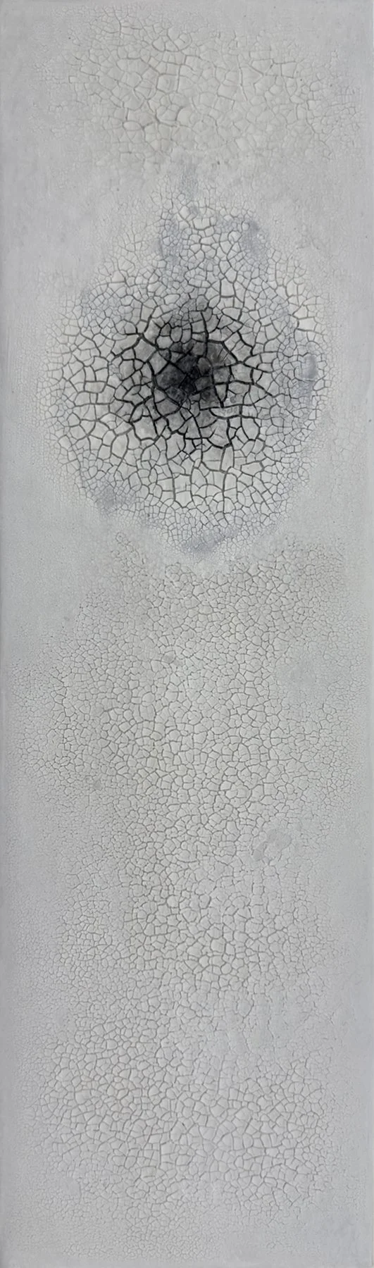 Contemplation XII-5, 2026, mixed media on canvas, 24 x 7 in