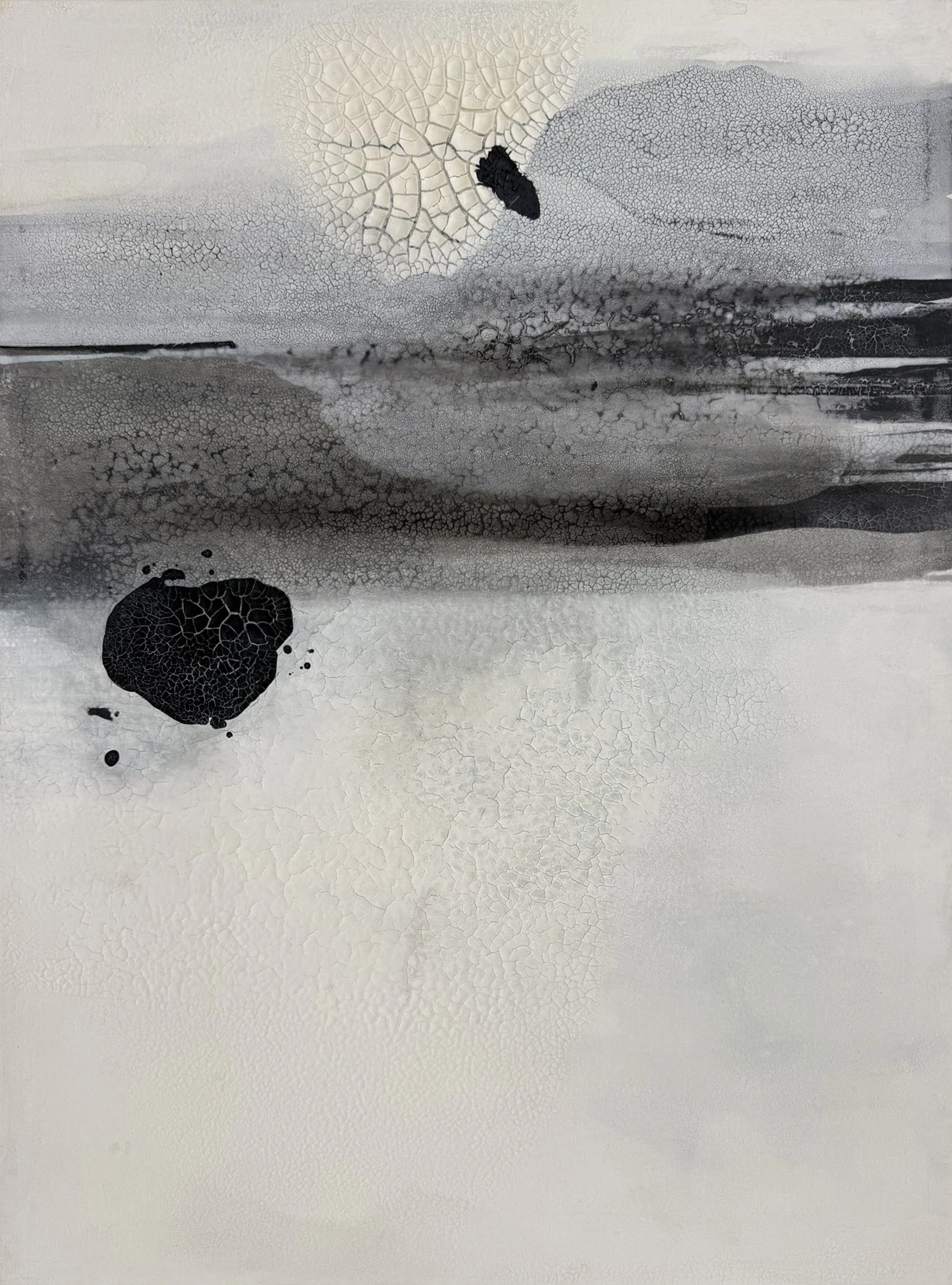 Contemplation XI-6, 2026, mixed media on canvas, 40" x 30"