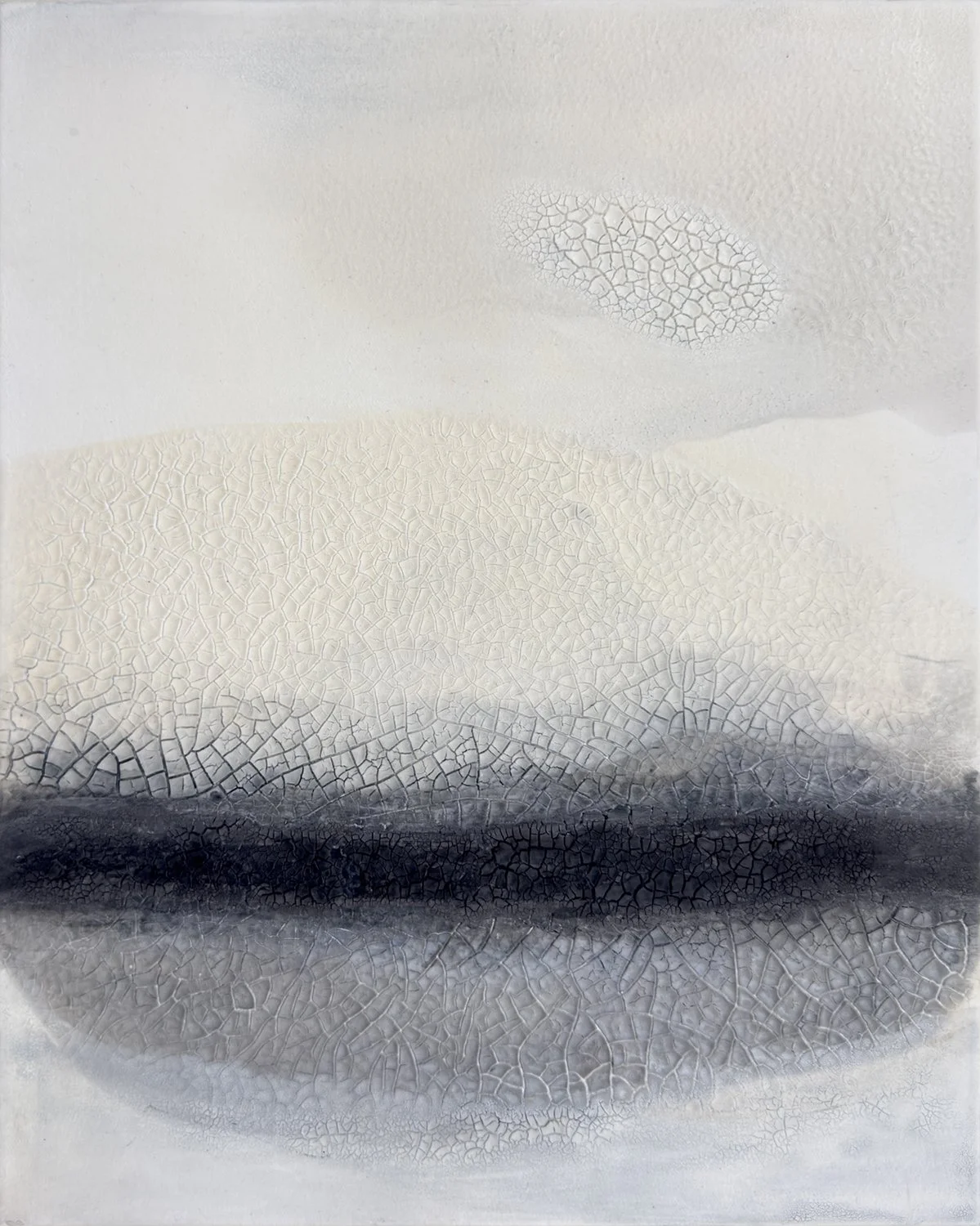 Contemplation XIII-1, 2026, mixed  media on canvas, 20 x 16 in