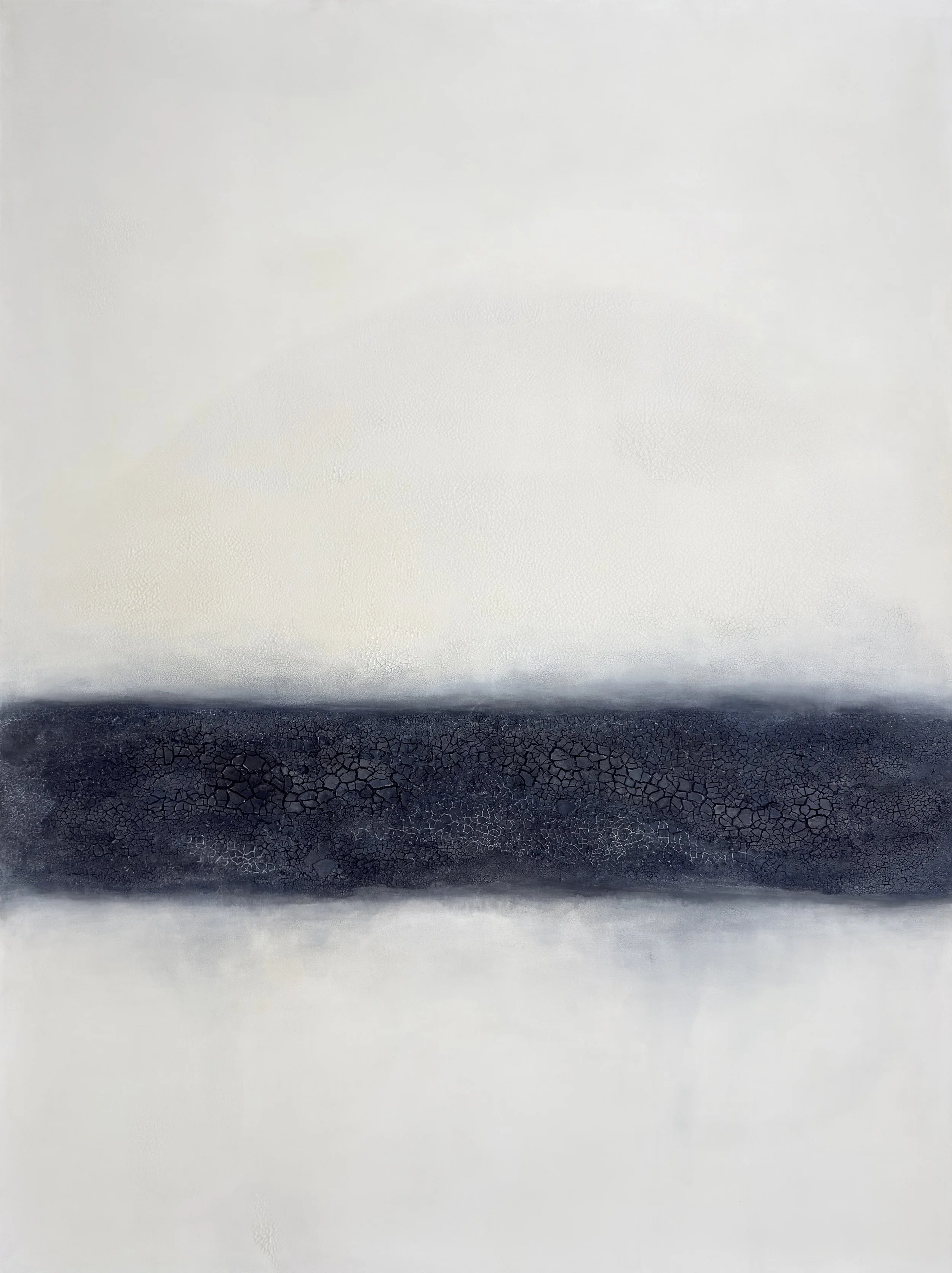 Contemplation II-1, 2026, mixed media on canvas, 102 x 76 inches