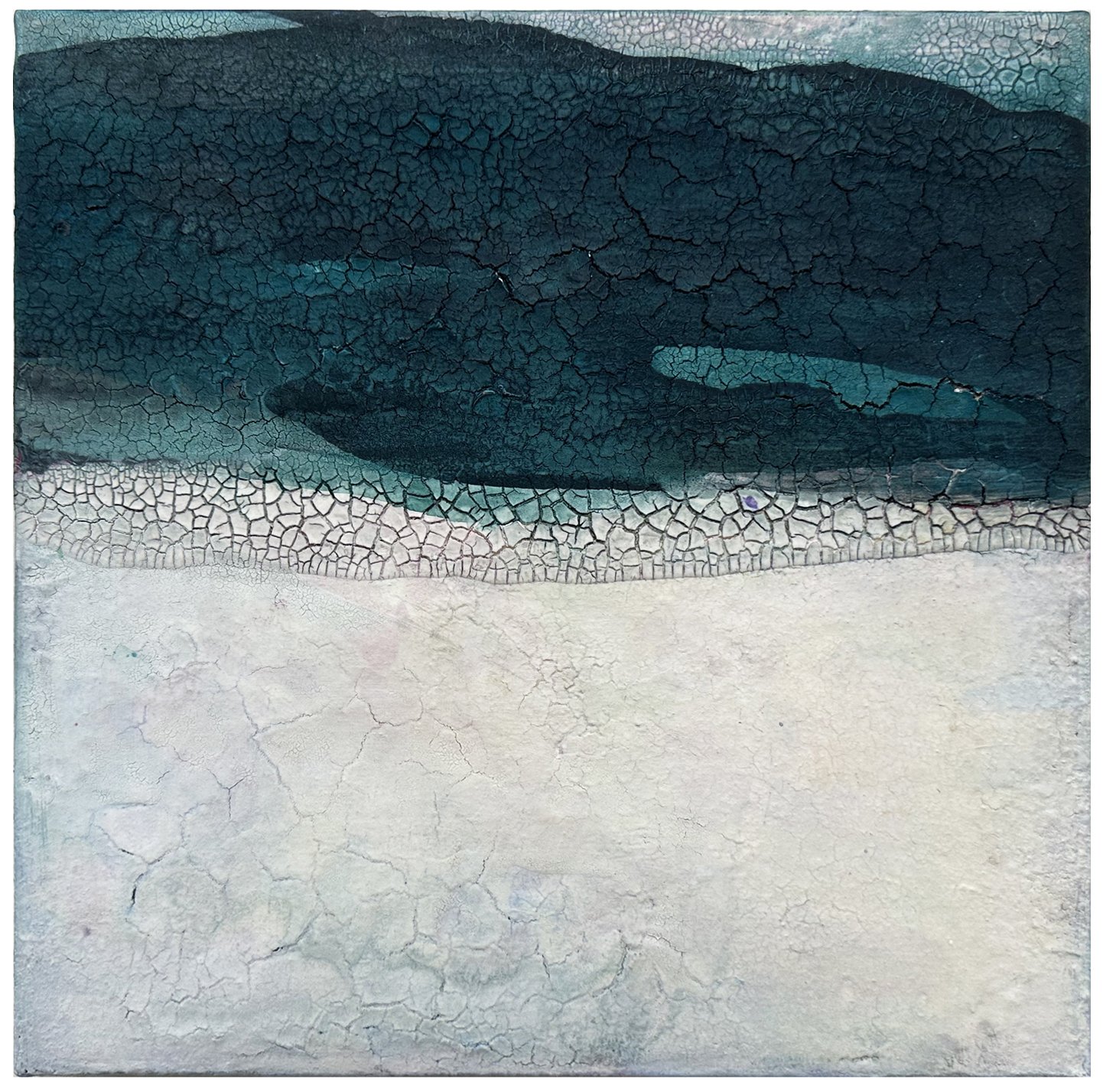 Contemplation XV-33, 2022. mixed media on canvas, 12 x 12 inches
