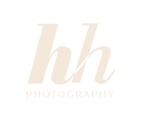 A logo with the letters 'h' and 'h' in beige, with the word 'PHOTOGRAPHY' below in white on a black background.