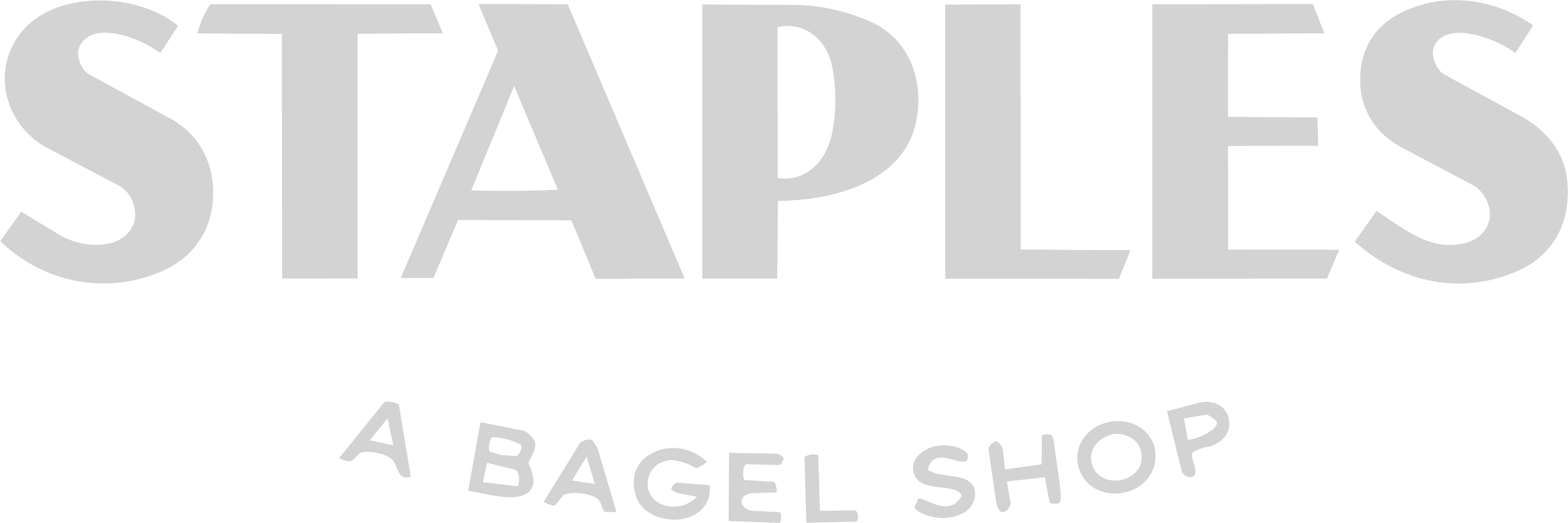 Staples Bagels logo - bagel bar fremantle