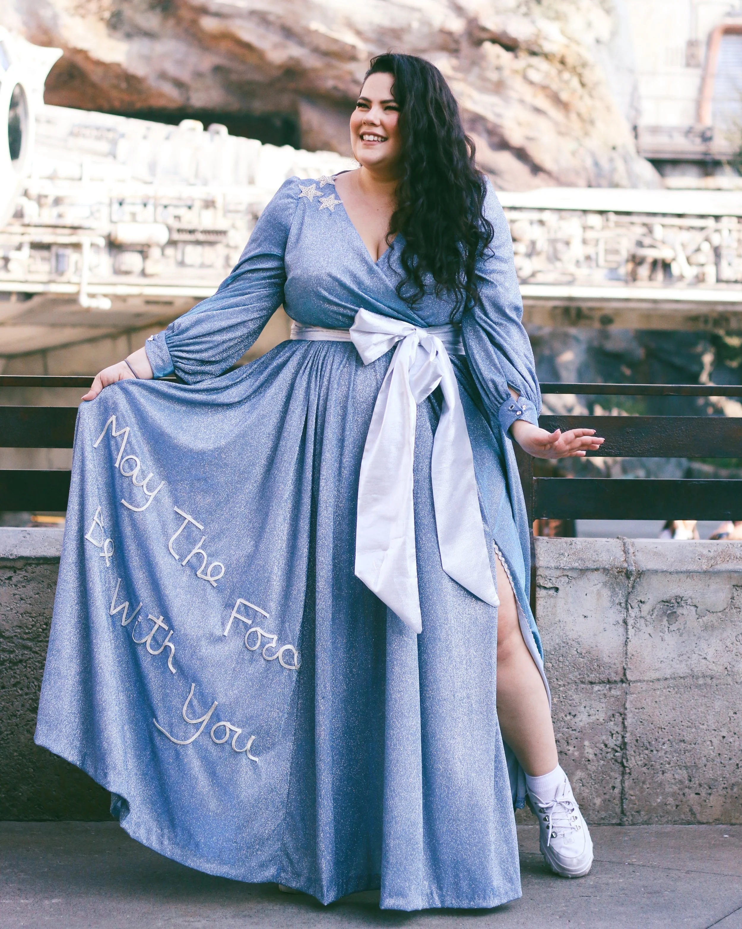 “May the Force Be With You” Sparkle Knit Gown (Size 22)