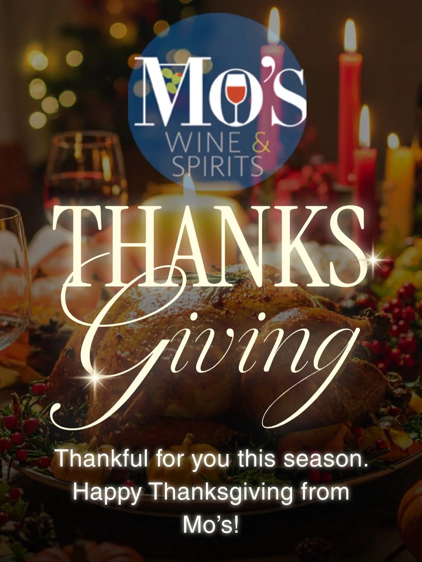 Wishing you a Thanksgiving filled with great food, great company, and the perfect pour. Cheers from the Mo&rsquo;s family! 🦃🍷 

#happythanksgiving❤️ #thanksgiving #holiday #grateful #fairfield #ct