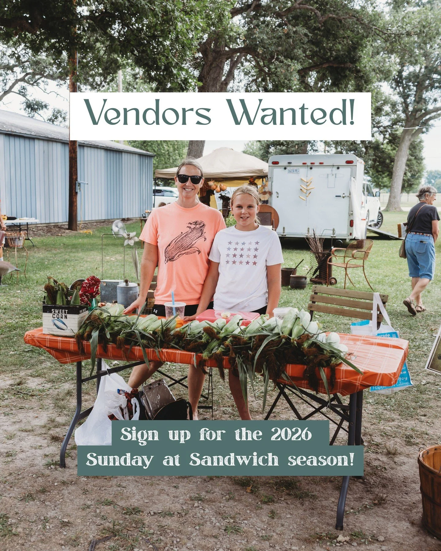 Vendor applications are open for the 2026 Sunday at Sandwich season!⁠
⁠
Our first market is around the corner in May, and vendor spots are starting to fill up! If you sell vintage, antiques, handmade goods, collectibles, baked goods, produce, or run 