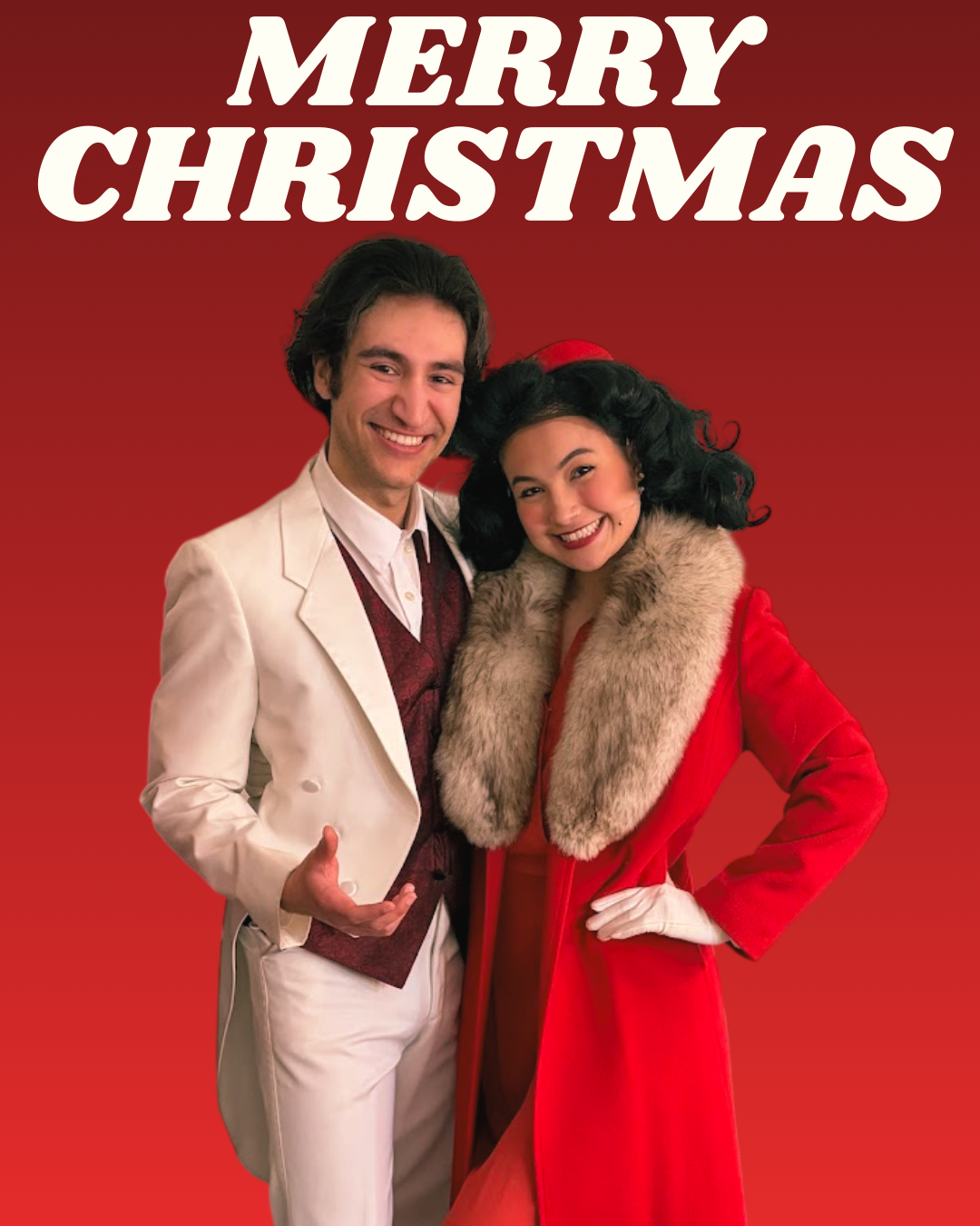 G Alvarado in a white Tux as Ted Hanover in Holiday Inn with Alsion Rucker as Lila Dixon Merry Christmas