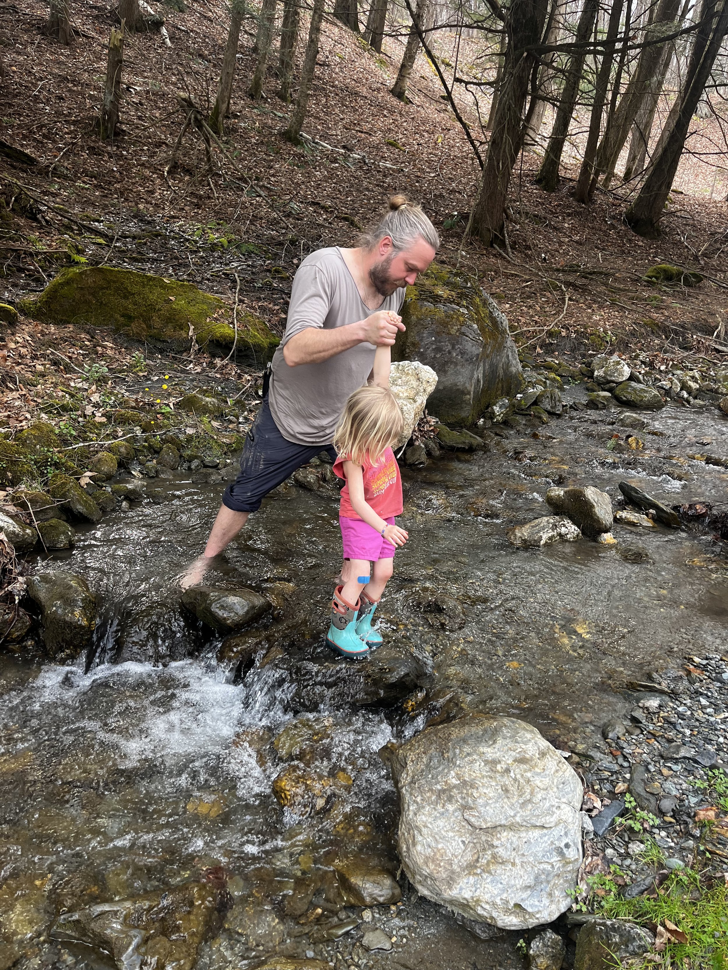 I loved playing in streams as a child and love that my children get this priceless childhood gift