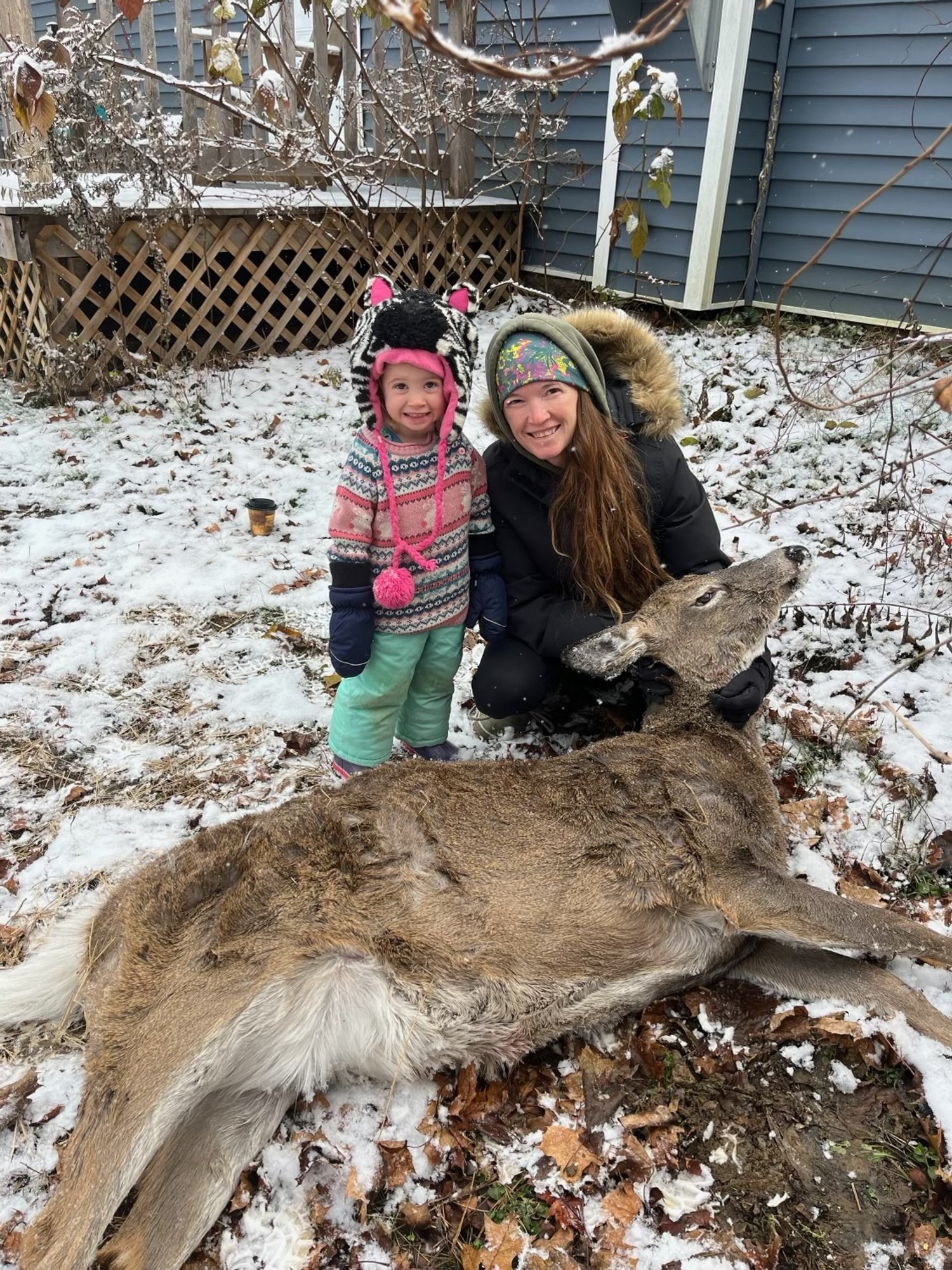 Processing a deer at 9 months pregnant!