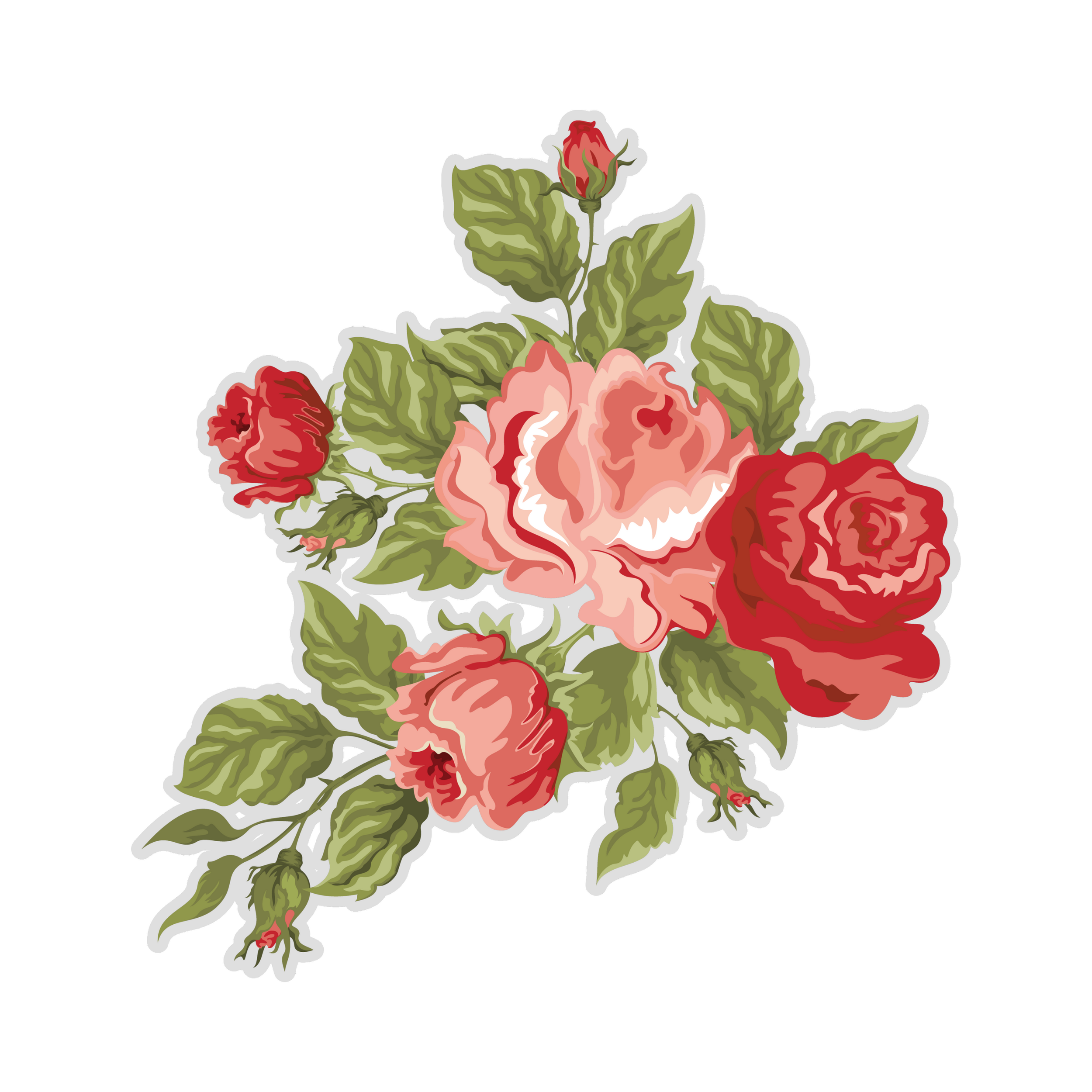 vintage style flowers