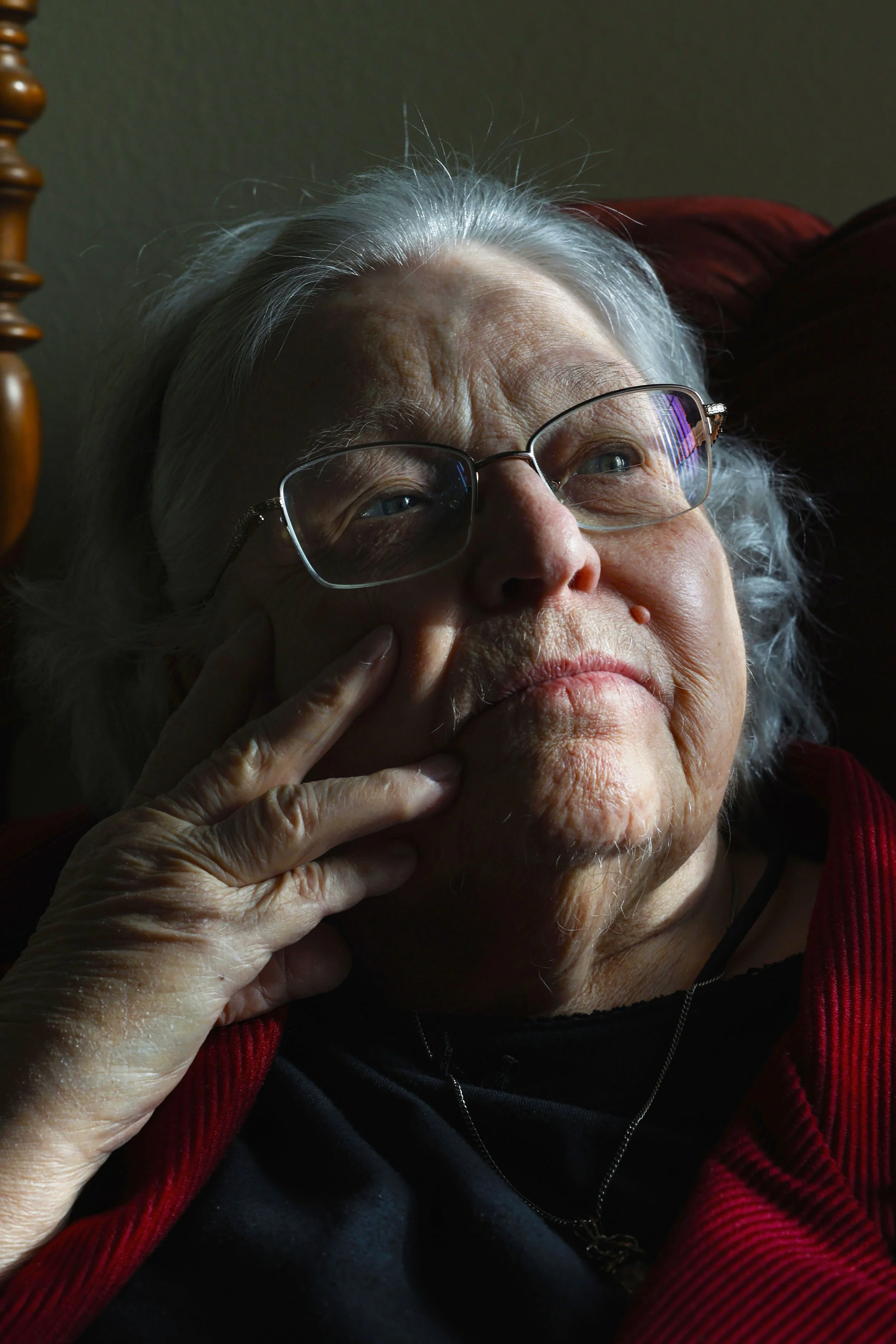 Carolyn Mulford, 86
“I’ve always believed that aging doesn’t necessarily bring beauty, but it brings a greater appreciation for beauty — in the world, in others, in the small things around you. That to me, is a kind of beauty in itself. One of the mo