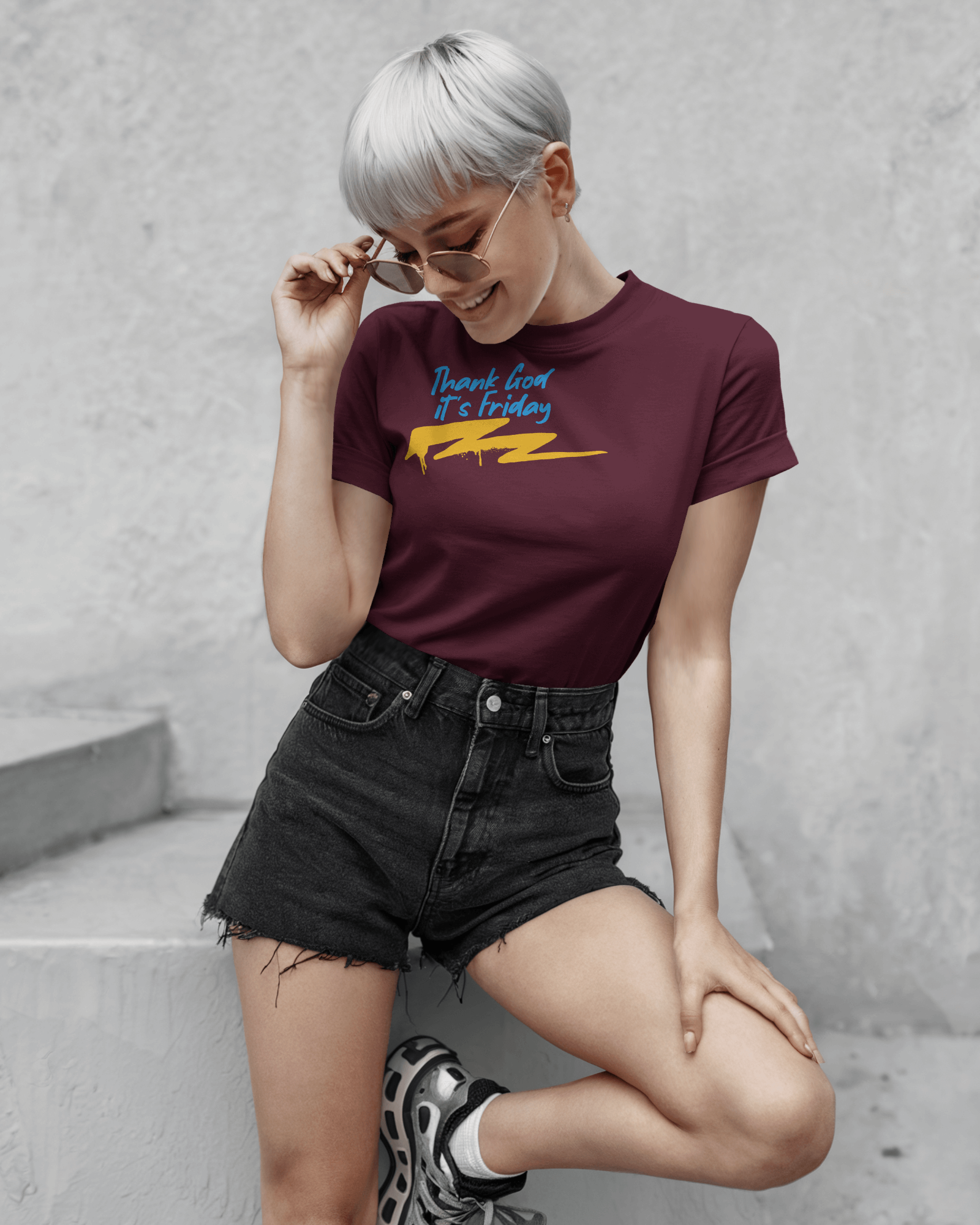 'Thank God It's Friday' Graphic T-Shirt