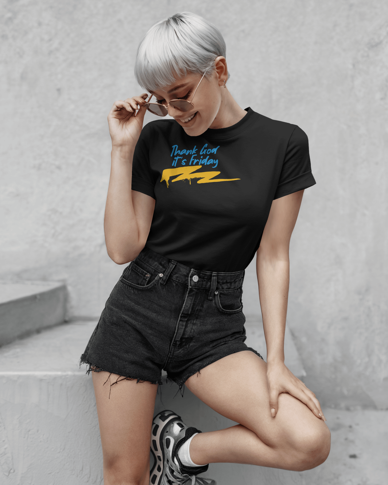 urban-minimalist-blank-women-round-neck-t-shirt-mockup-female-model-with-platinum-pixie-cut-wearing-sunglasses-posing-against-textured-gray-wall-casual-and-trendy-style-0776.png
