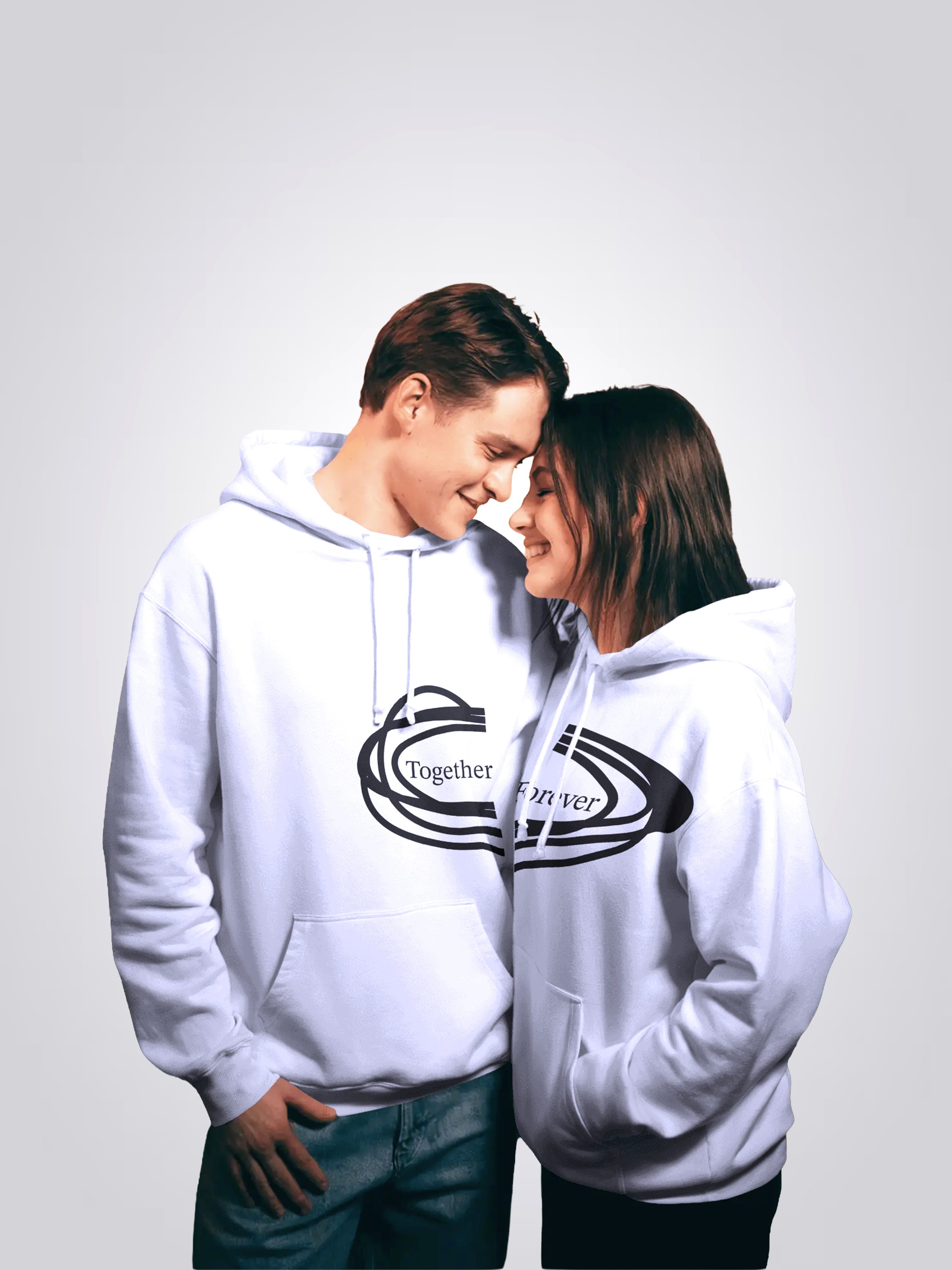 'Together Forever' Couple Hoodie Set