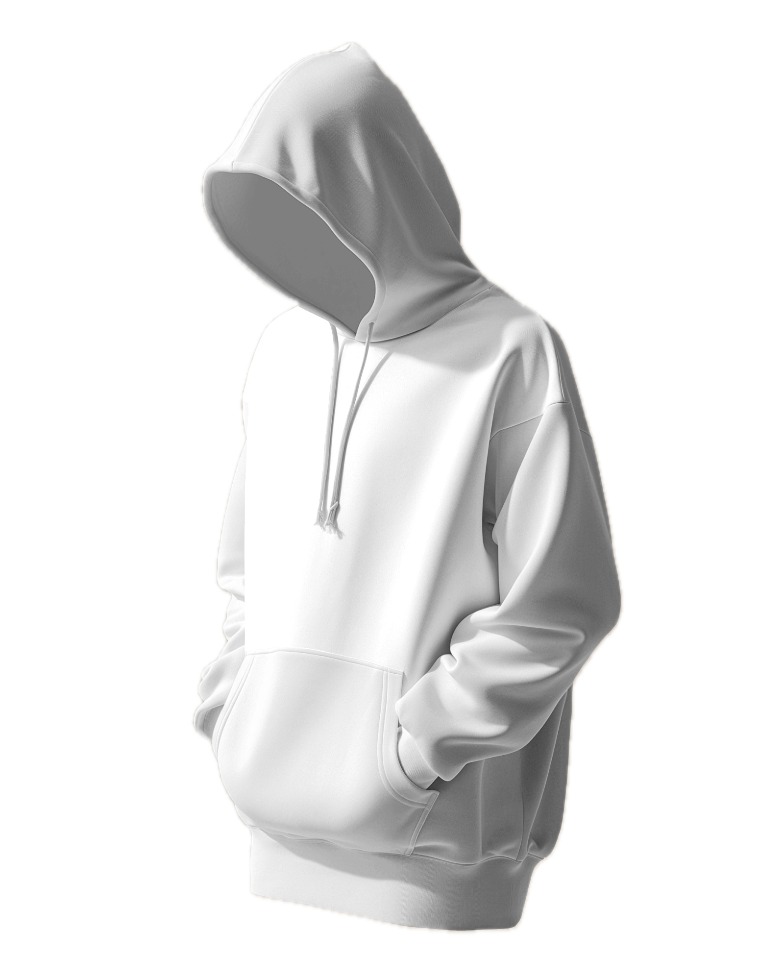 Classic White Comfort Hoodie